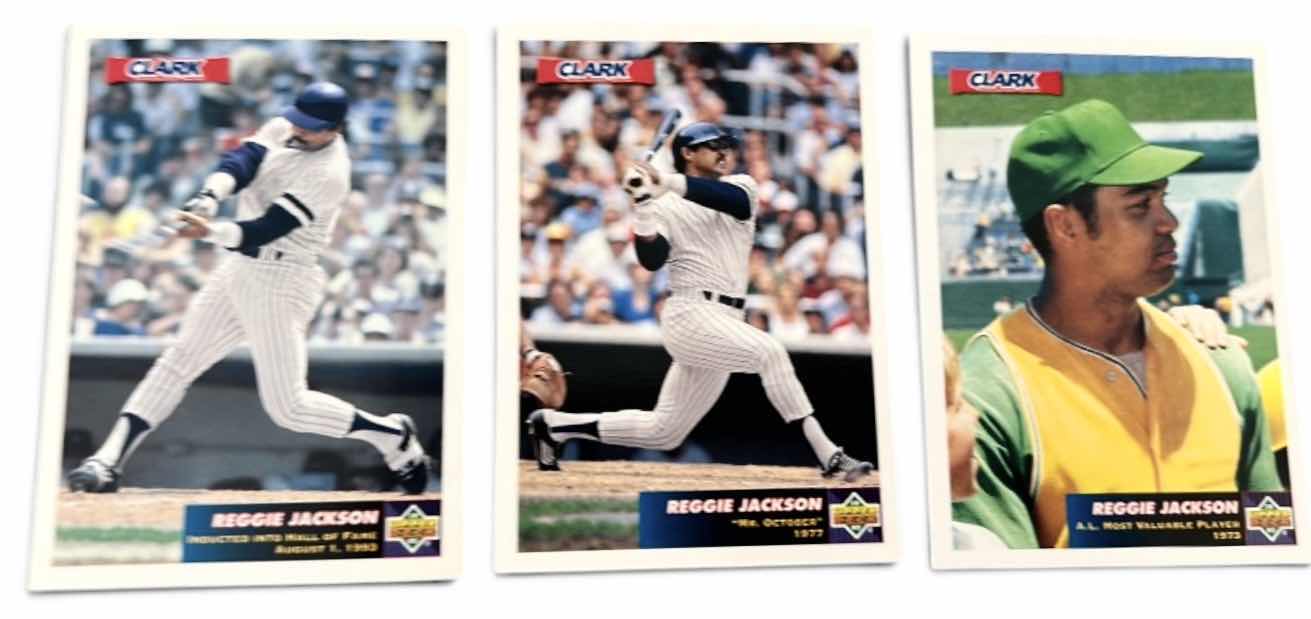 Photo 1 of 1993 UPPER DECK CLARK BAR REGGIE JACKSON, BASEBALL CARDS