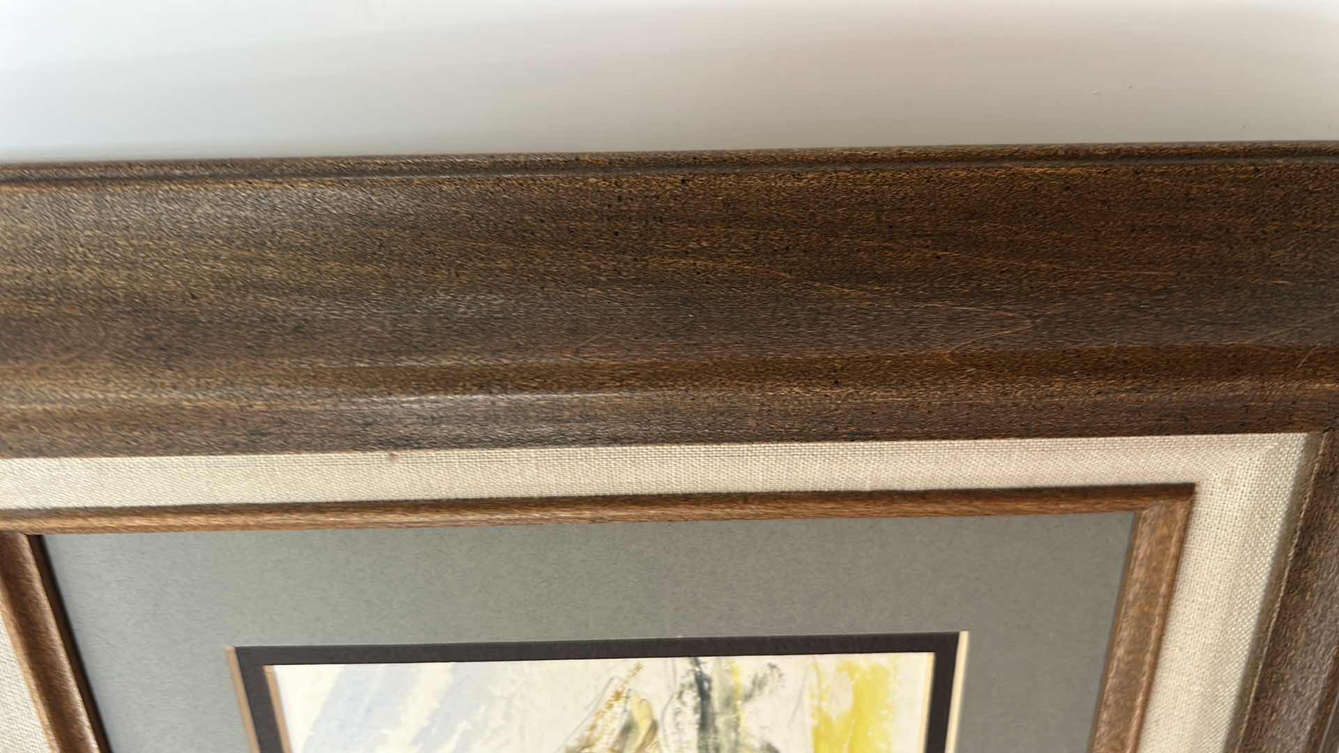 Photo 1 of FRAMED AND SIGNED WATERCOLOR, PAINTING, ARTWORK FEATURING A BEACH, LANDSCAPE, 16 1/2” x H14”
