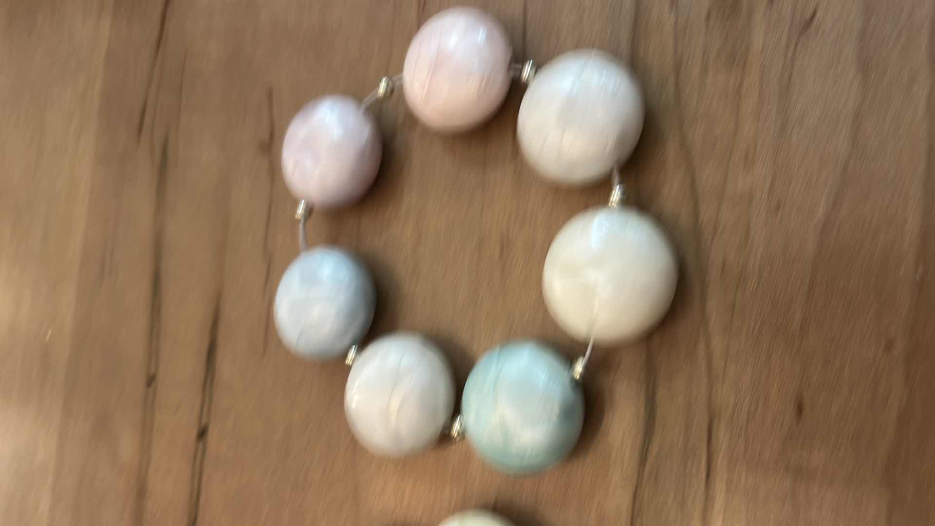 Photo 1 of 1960’S PASTEL MULTI-BEAD NECKLACE SET - STATEMENT JEWELRY WITH CHUNKY, ROUNDED BEADS