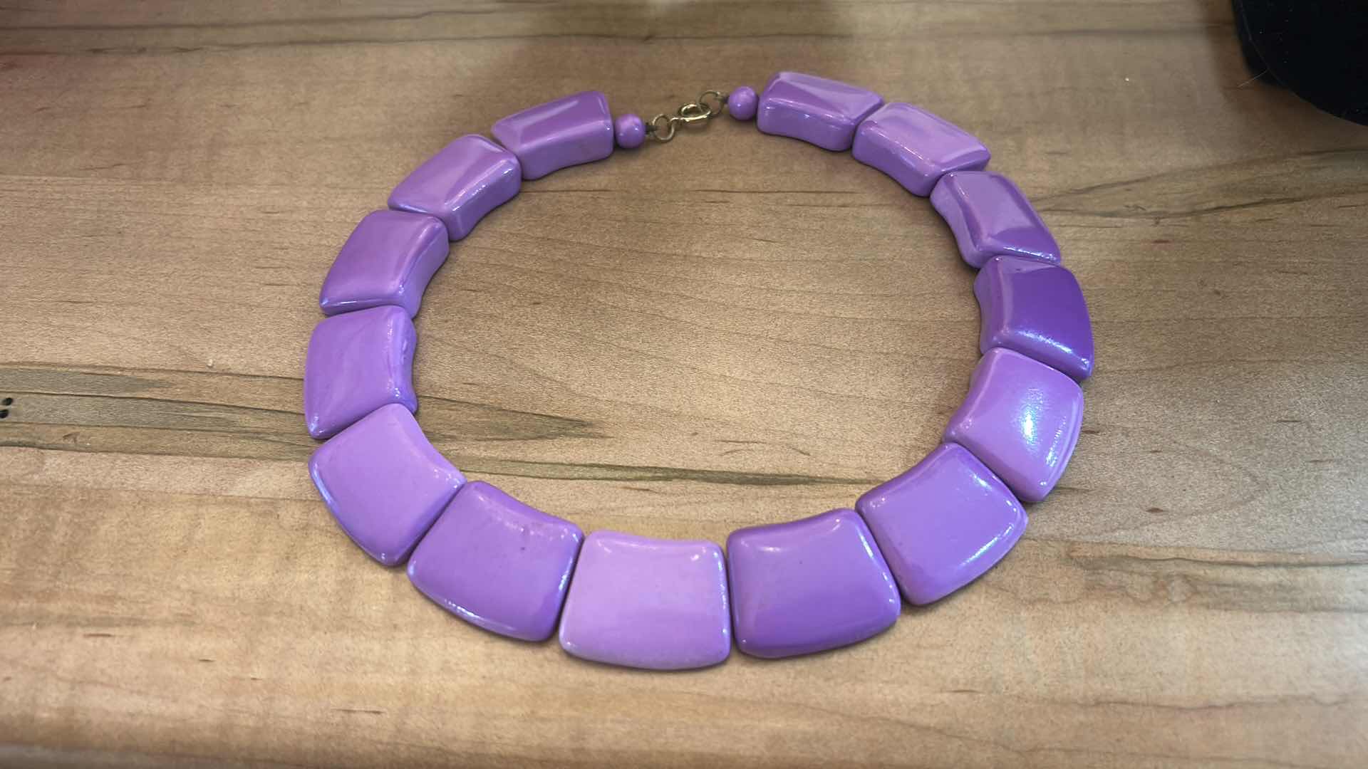 Photo 1 of THREE VINTAGE PURPLE NECKLACES