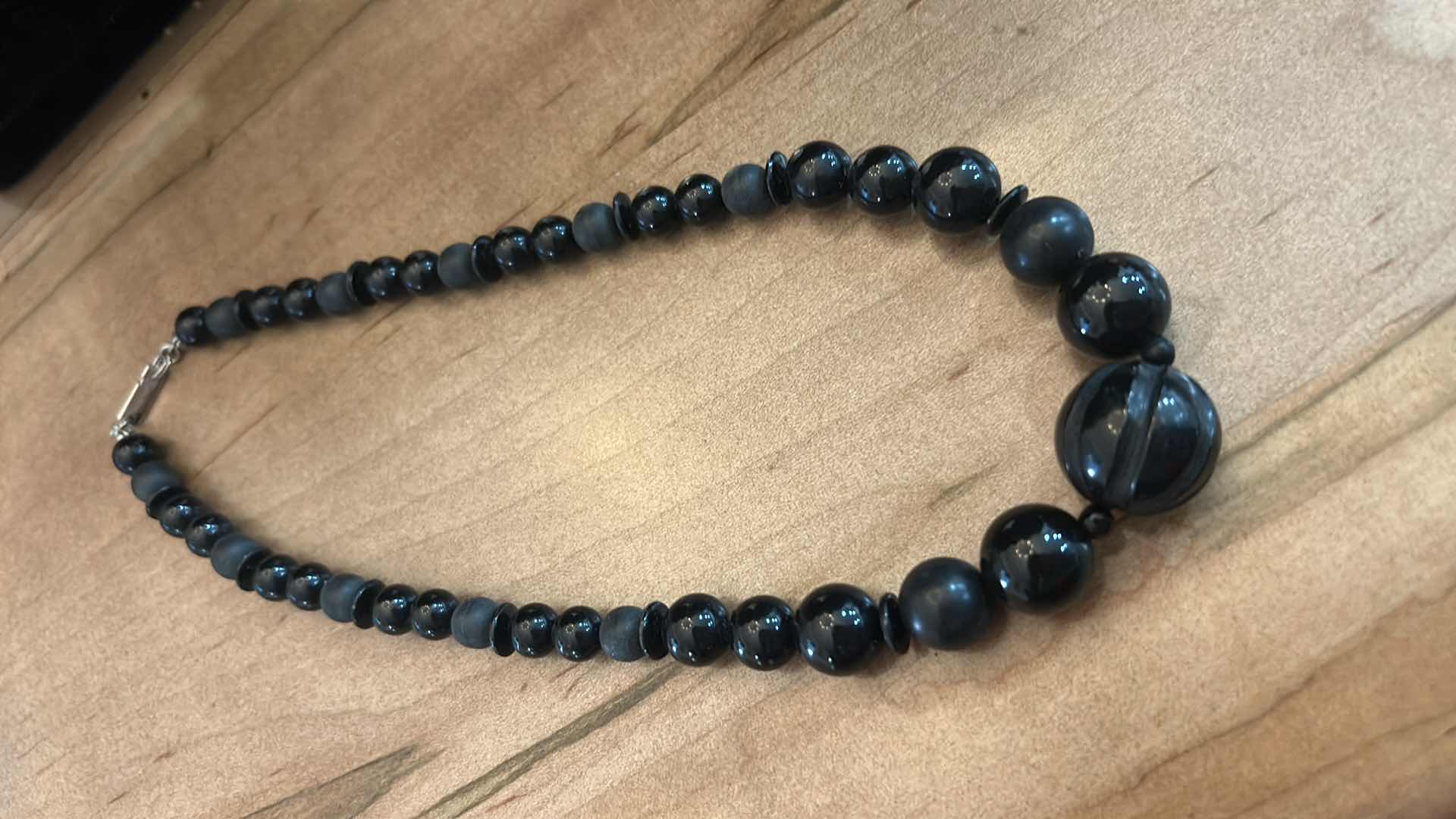 Photo 1 of 2 VINTAGE BLACK CHOKER NECKLACES