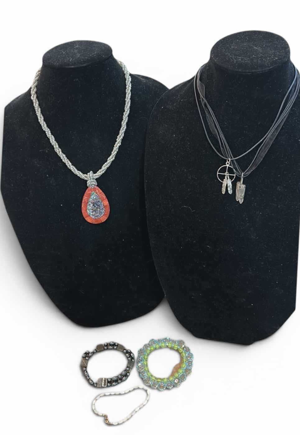 Photo 1 of THREE NECKLACES AND THREE BRACELETS