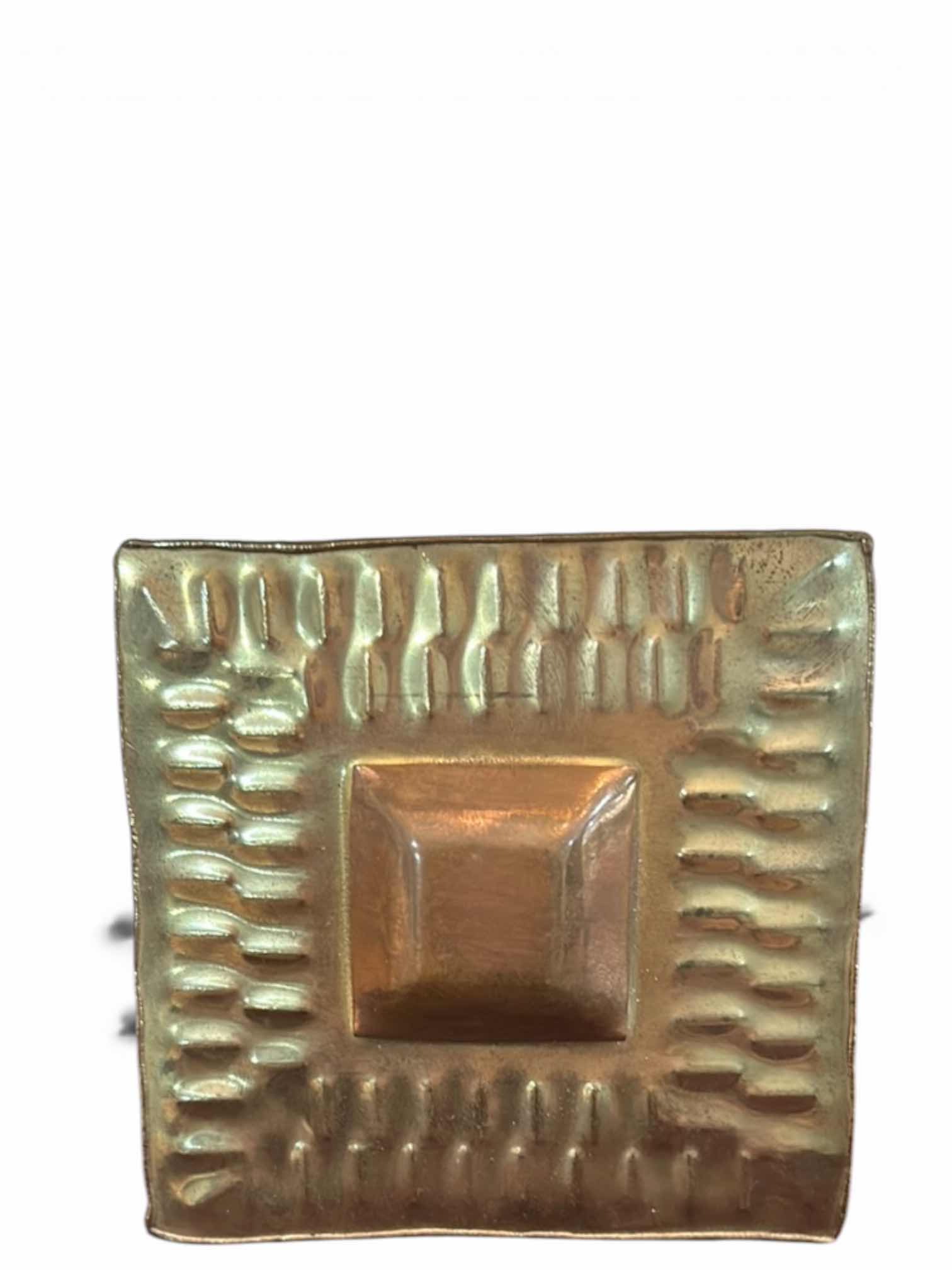 Photo 1 of LARGE BRASS AND COPPER PIN / BELT BUCKLE, 3.5”