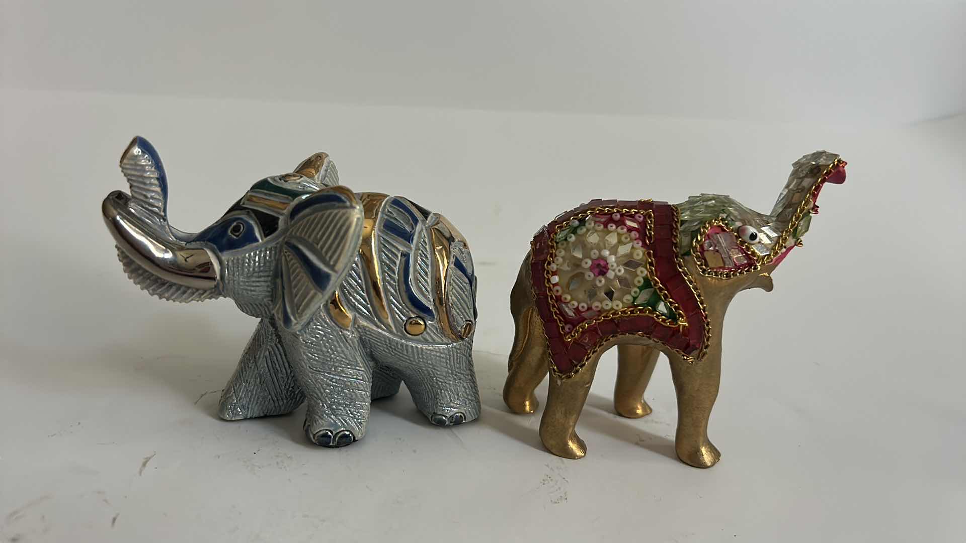 Photo 1 of FIVE SMALL ELEPHANTS, (TALLEST 3.5”)