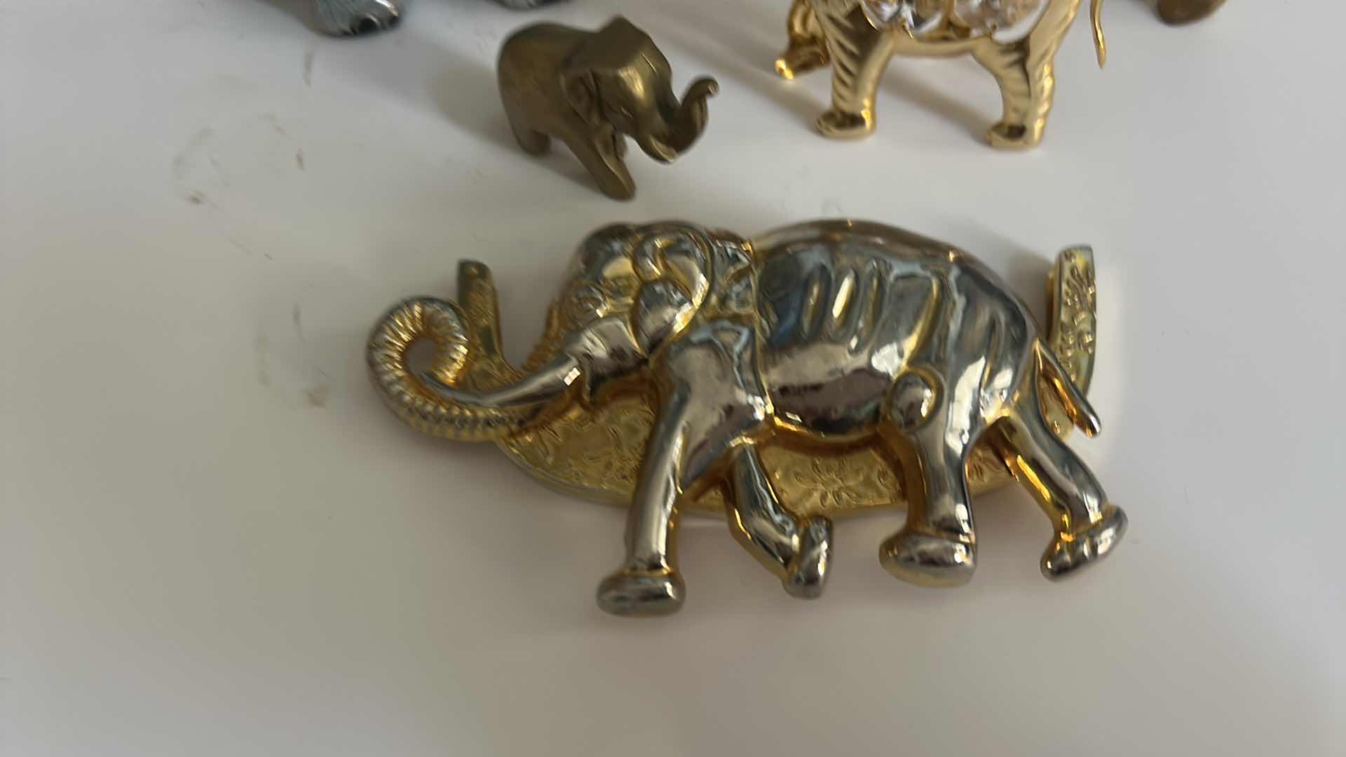 Photo 1 of FIVE SMALL ELEPHANTS, (TALLEST 3.5”)