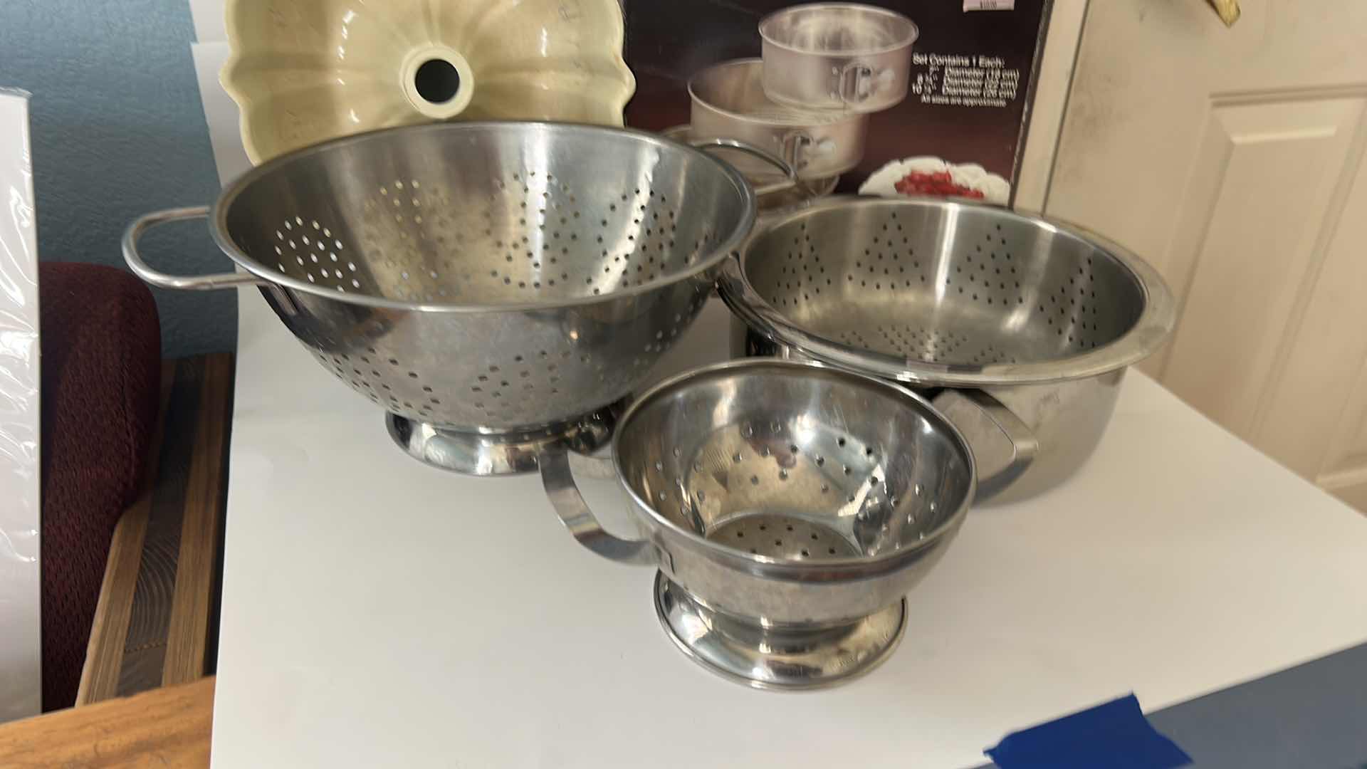 Photo 1 of ARBORWARE STAINLESS STEEL COLANDERS, STAINLESS STEEL BOWLS, BUNDT PAN AND MORE