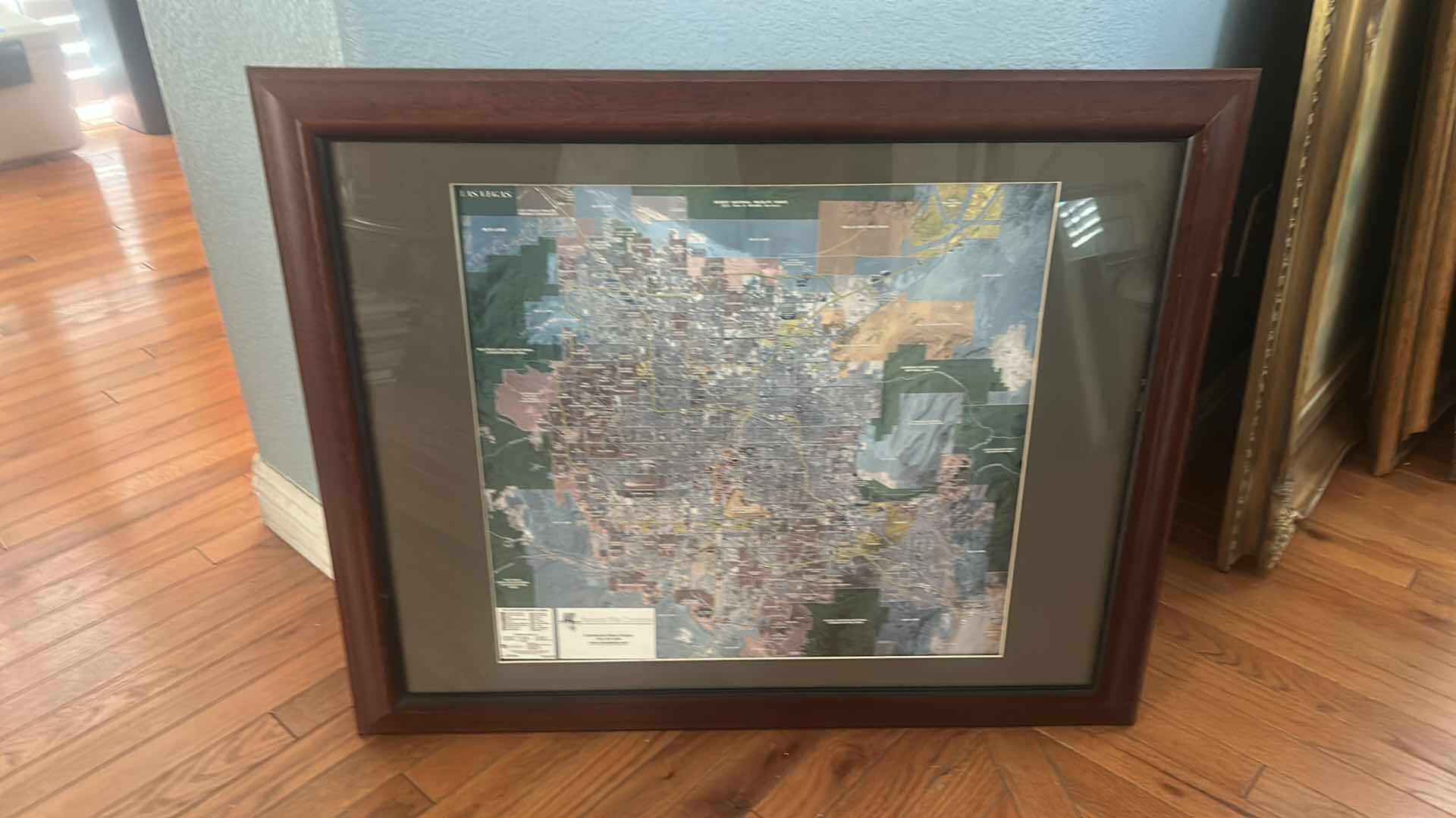 Photo 1 of FRAMED PROFESSIONAL REAL ESTATE DEVELOPMENT AND ZONING MAP OF THE LAS VEGAS METROPOLITAN AREA, 32 1/2” x 26”