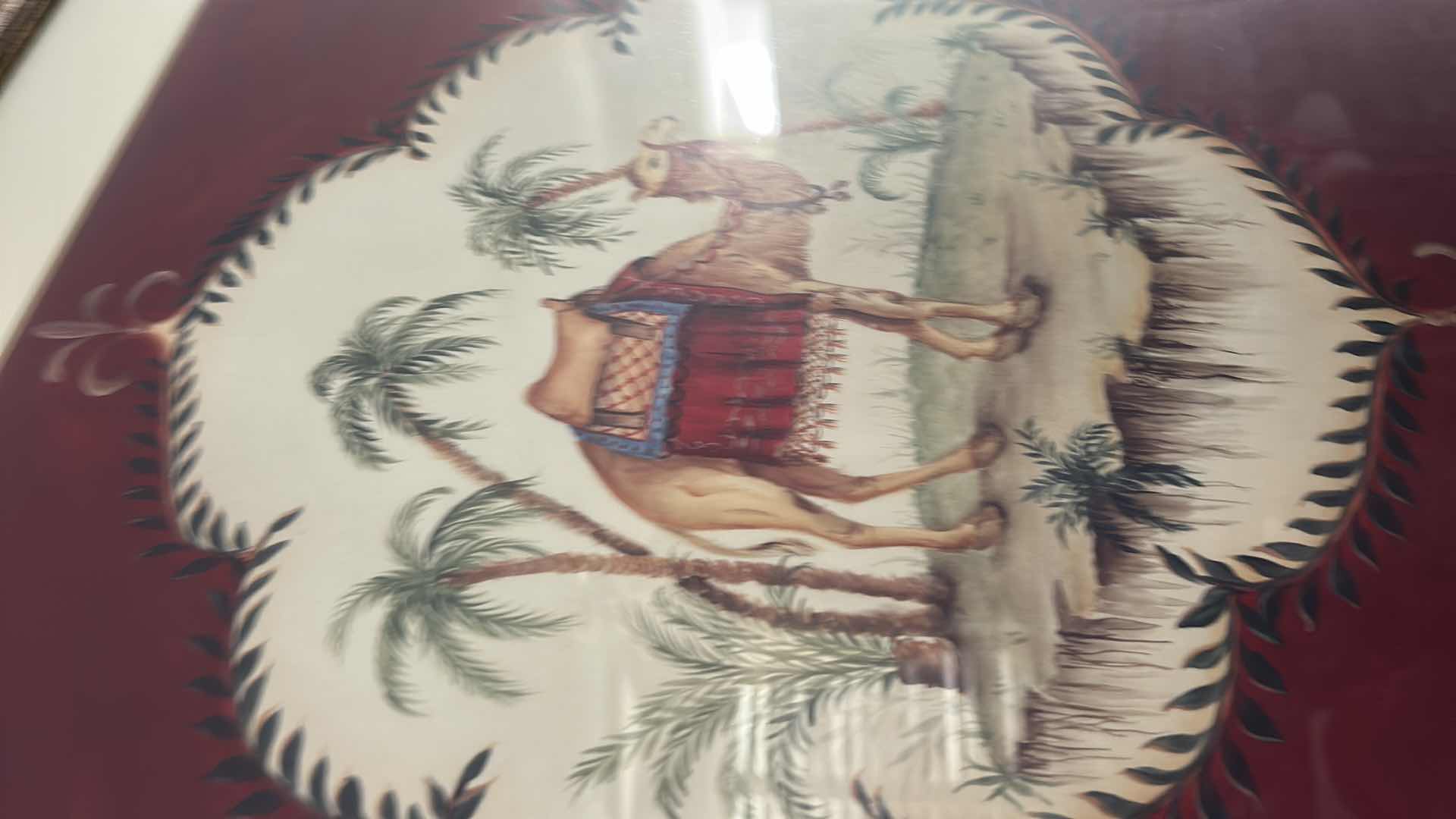 Photo 1 of FRAME PRINT ARTWORK IS TITLED “DRESSED CAMEL” BY ARTIST JANICE M BROOKS 26 1/2“ x H26 1/2“