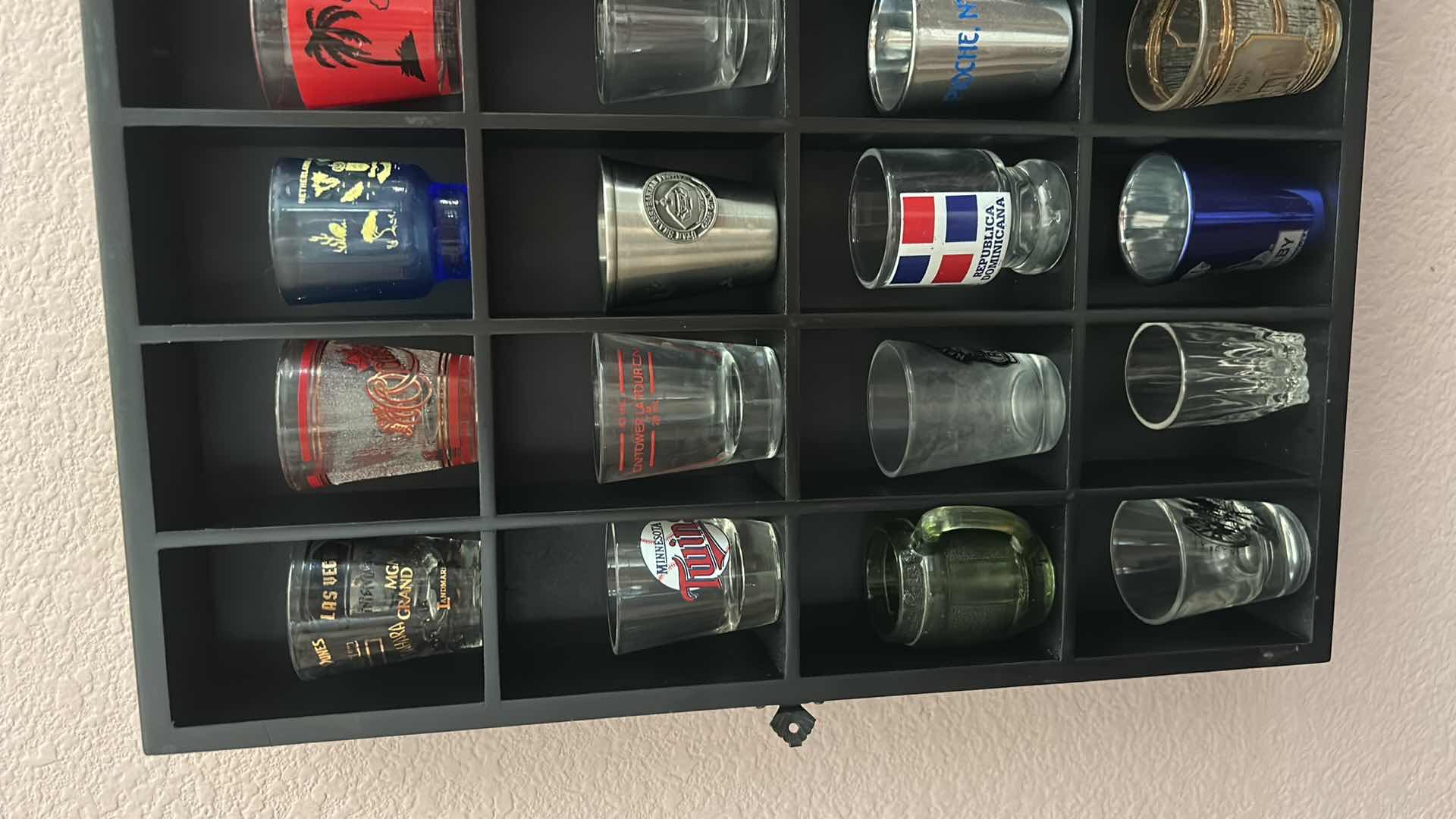 Photo 1 of SHOT GLASSES WITH WALL CABINET 18“ x H16 1/2“