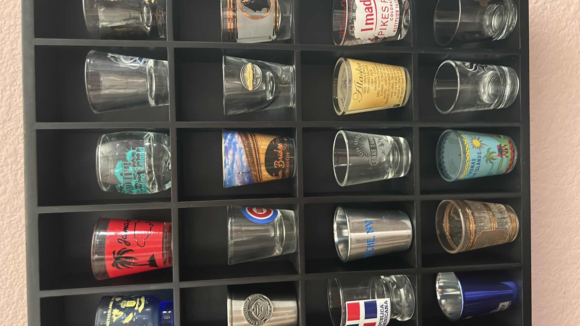 Photo 1 of SHOT GLASSES WITH WALL CABINET 18“ x H16 1/2“