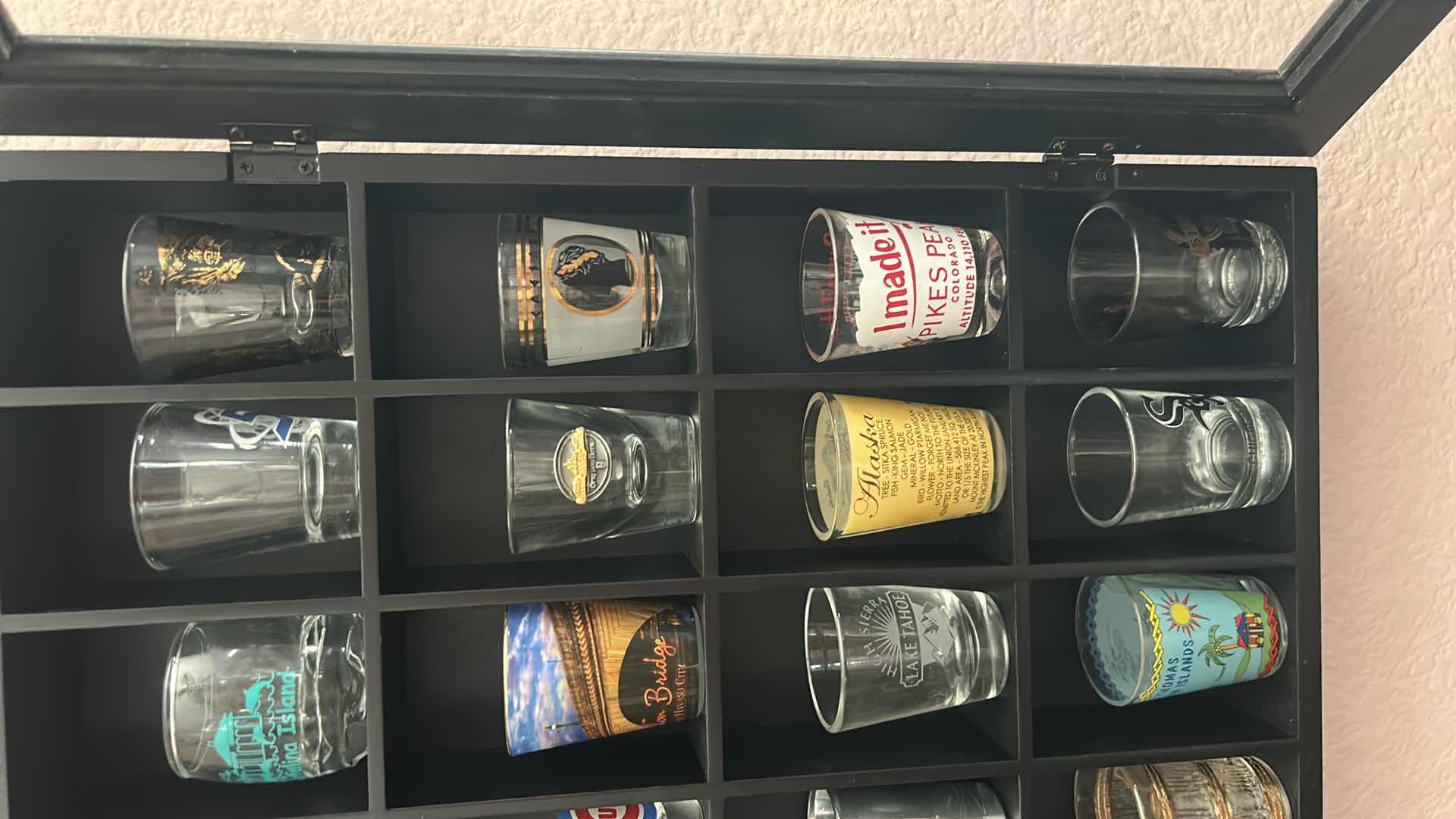 Photo 1 of SHOT GLASSES WITH WALL CABINET 18“ x H16 1/2“