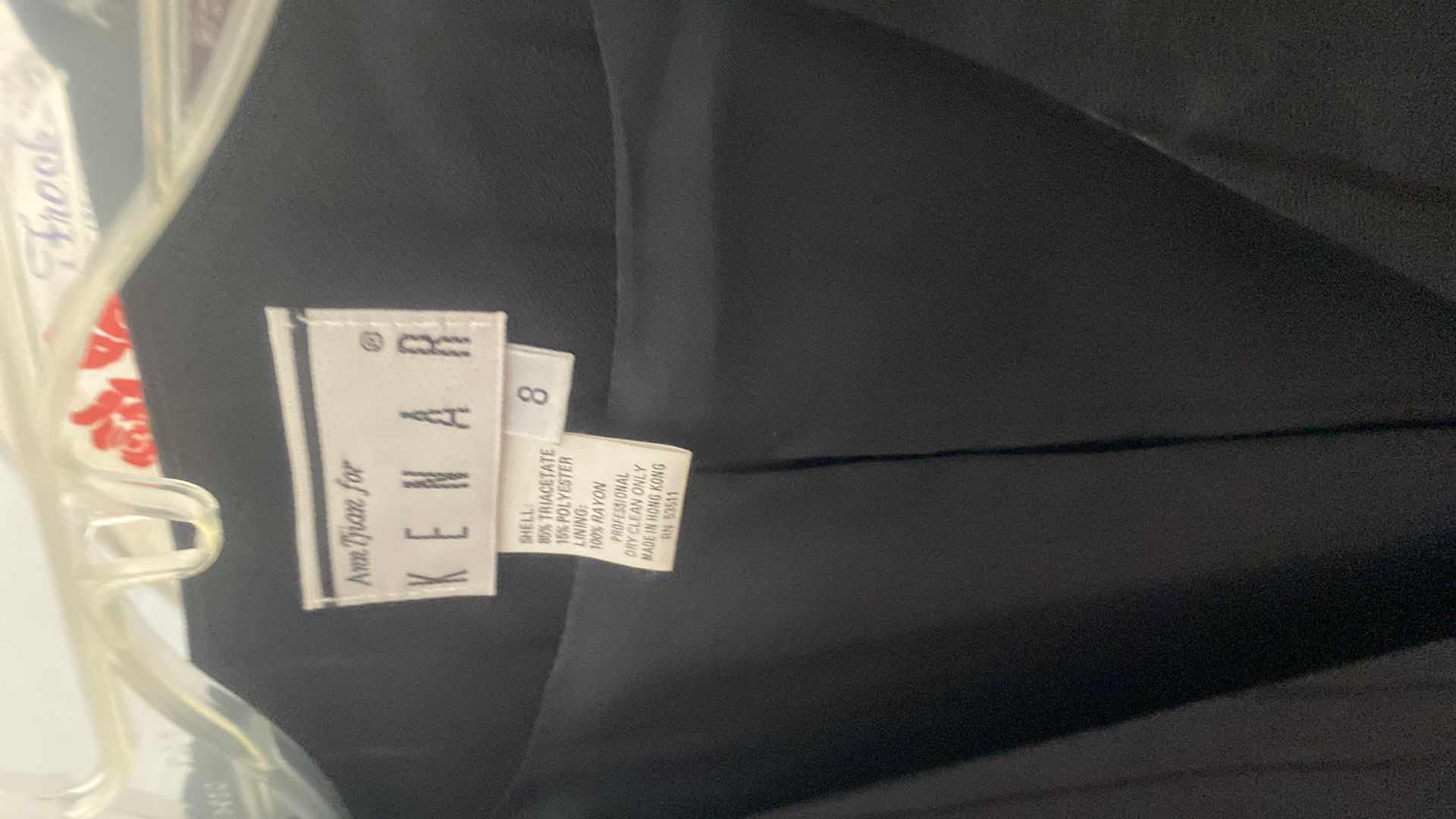 Photo 1 of 6-WOMEN’S CLOTHING GREEN VELVET SUIT, 3 JACKETS & SKIRT ESTIMATED SIZE 6 AND EIGHT