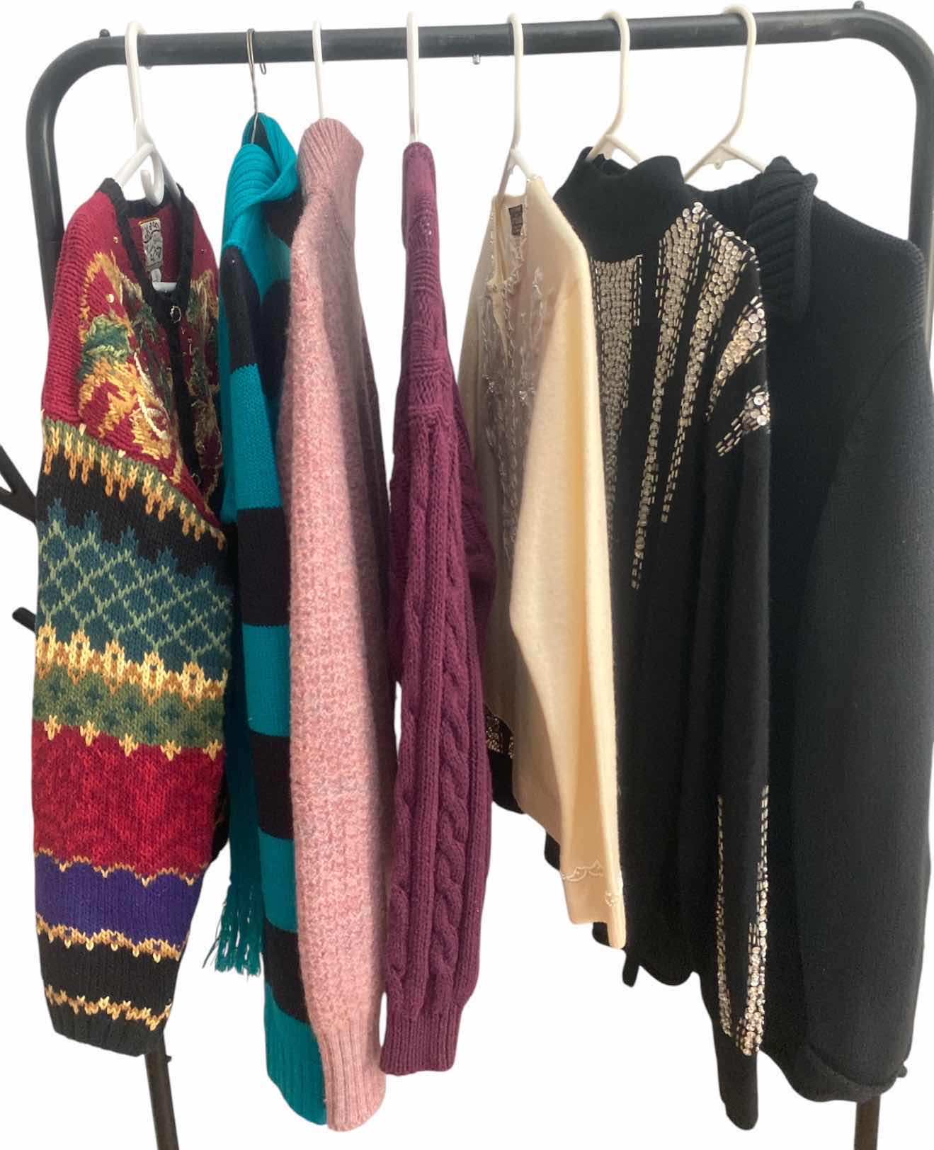 Photo 1 of 7-WOMEN’S SWEATERS SIZES SMALL AND MEDIUM
