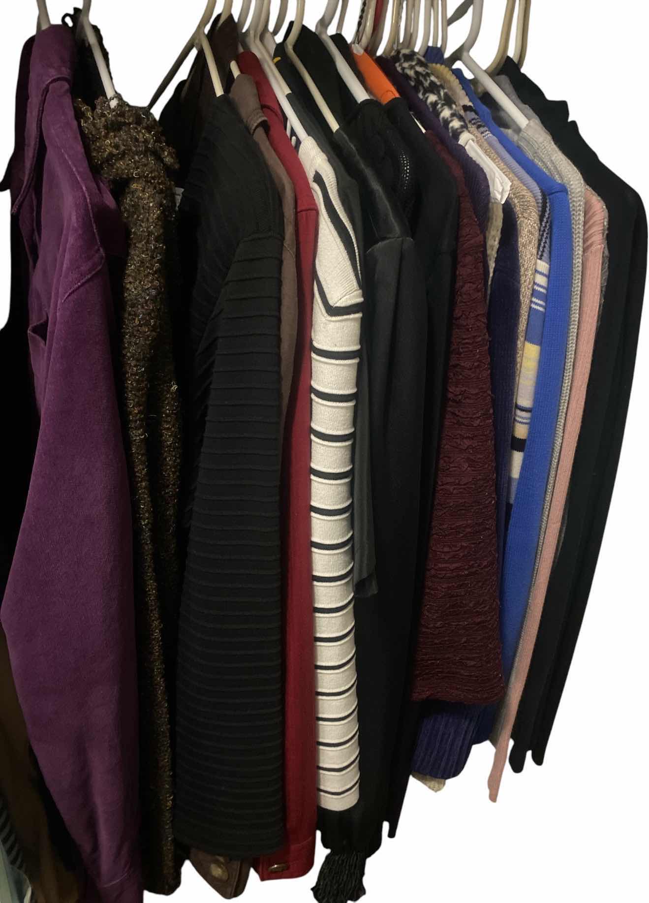 Photo 1 of 30-WOMEN’S TOPS AND SWEATERS SIZES SMALL & MEDIUM
