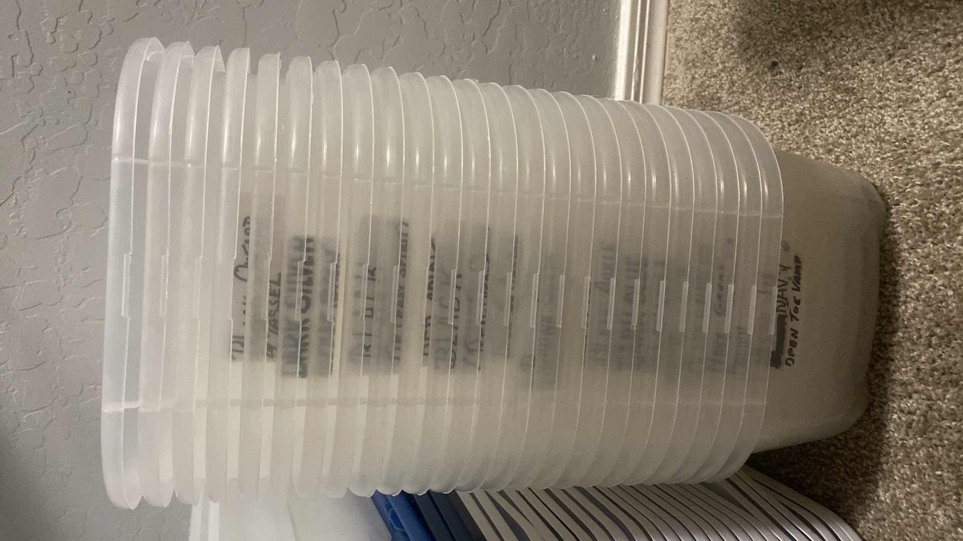 Photo 1 of 26-PLASTIC SHOEBOXES WITH LIDS