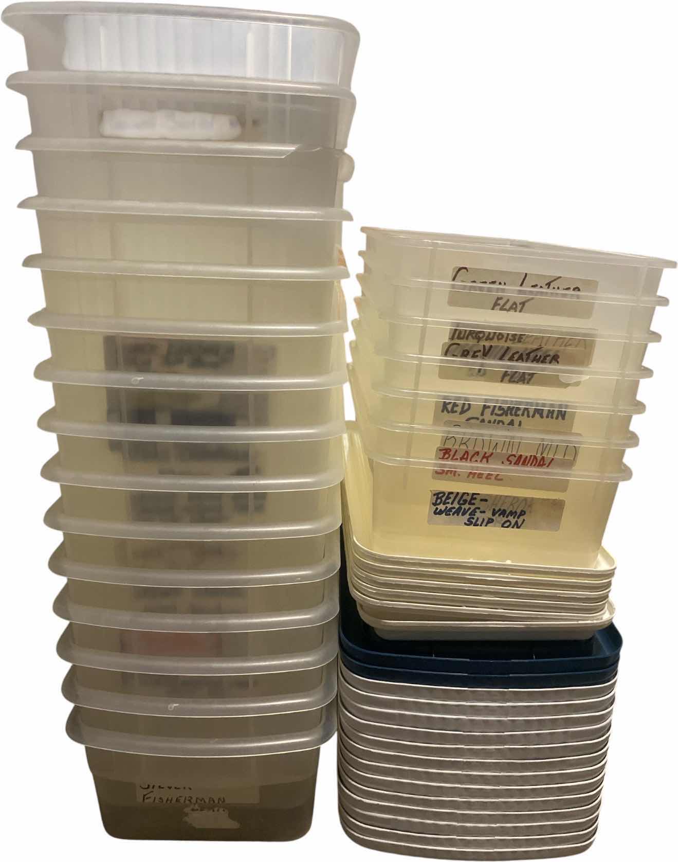 Photo 1 of 22-PLASTIC SHOE BOXES
