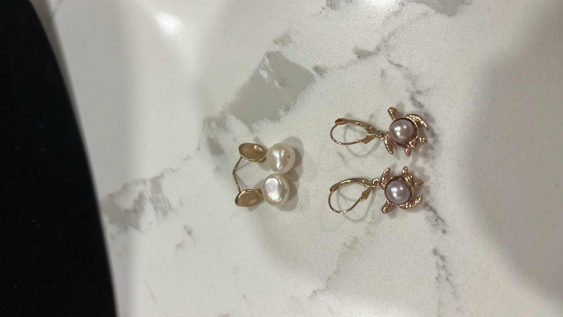 Photo 1 of JEWELRY -FOUR PAIRS OF PIERCED EARRINGS