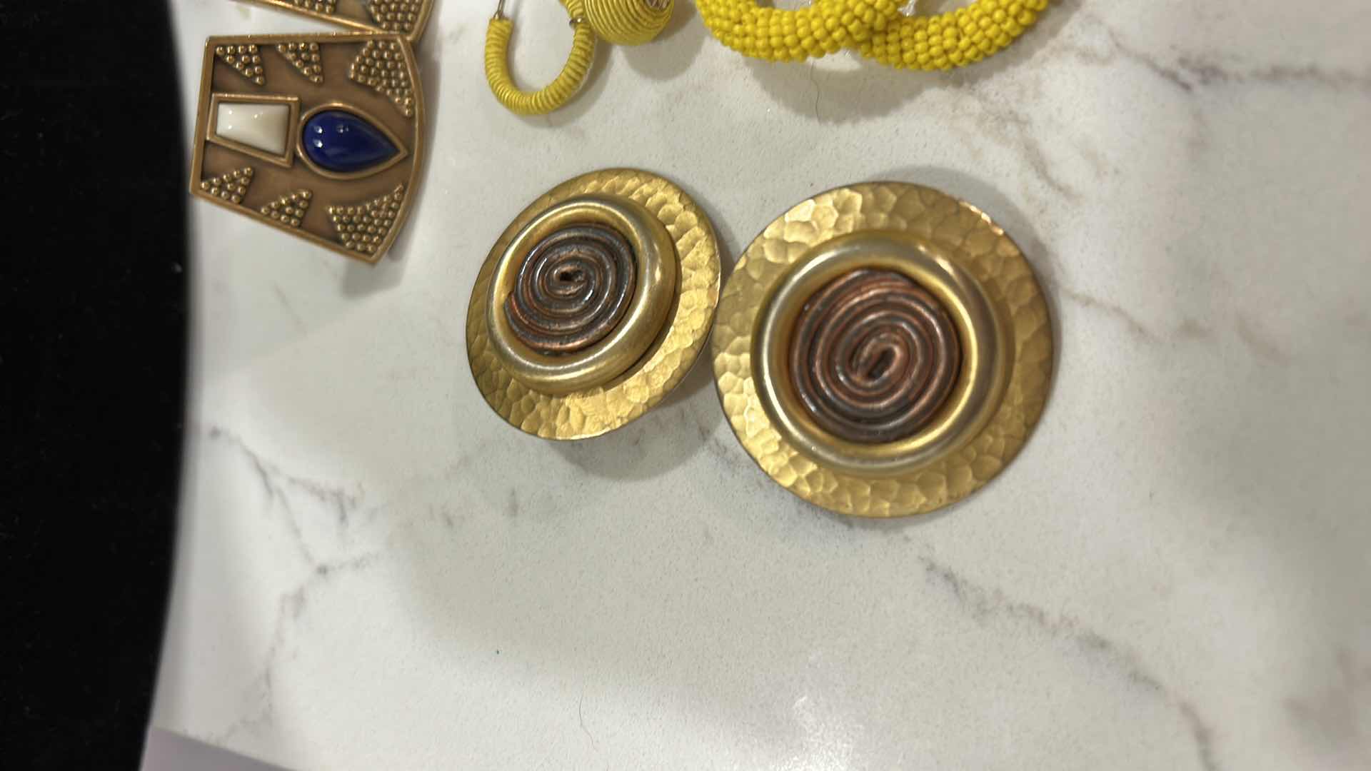 Photo 1 of JEWELRY -FIVE PAIRS OF EARRINGS