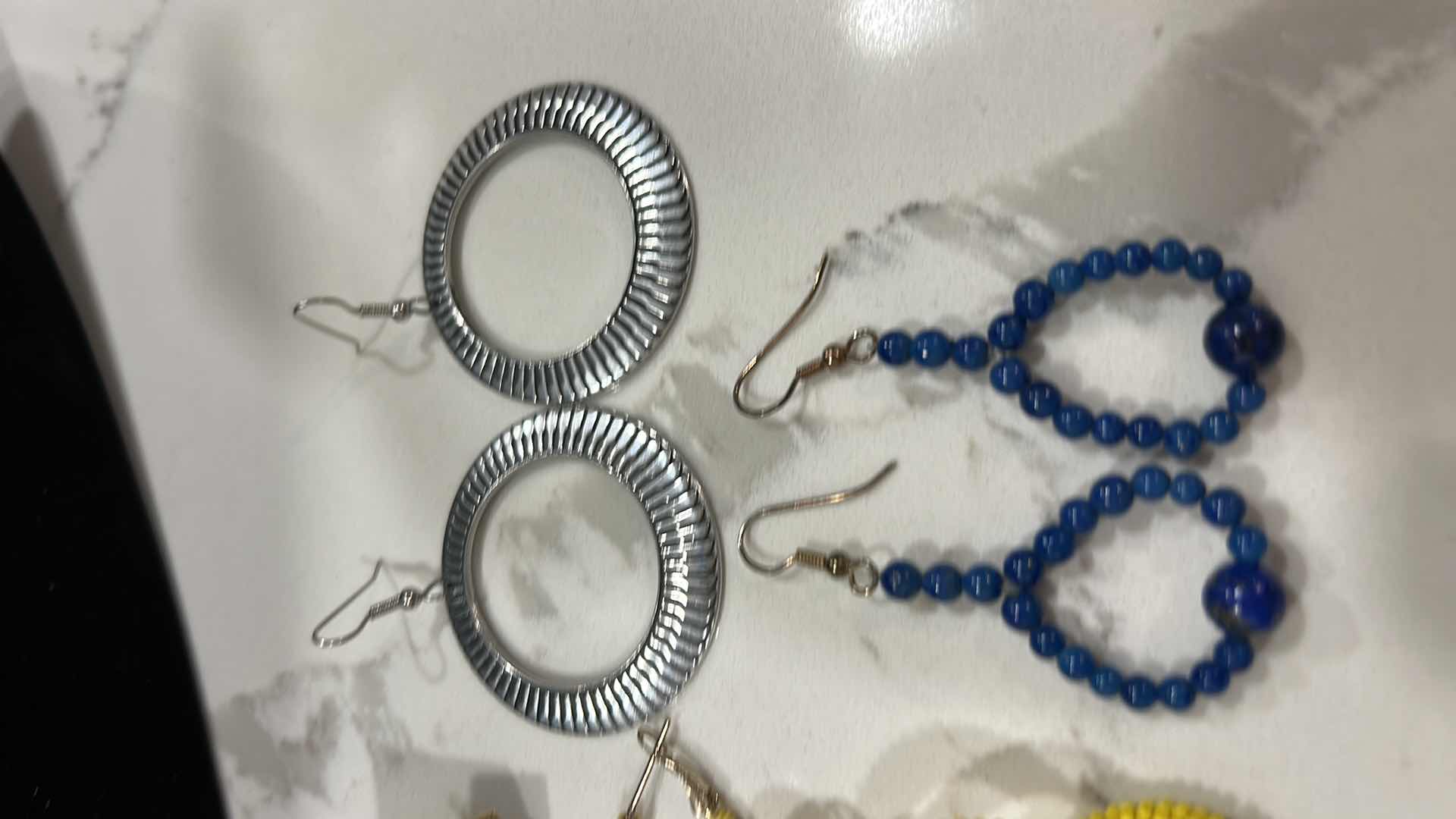 Photo 1 of JEWELRY -FIVE PAIRS OF EARRINGS