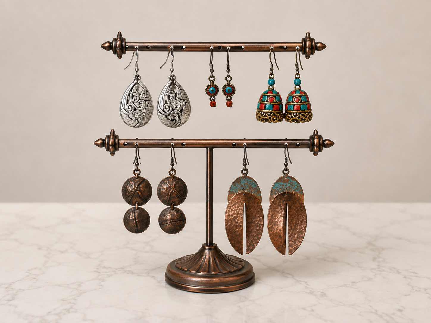 Photo 1 of JEWELRY – FIVE PAIR OF EARRINGS
