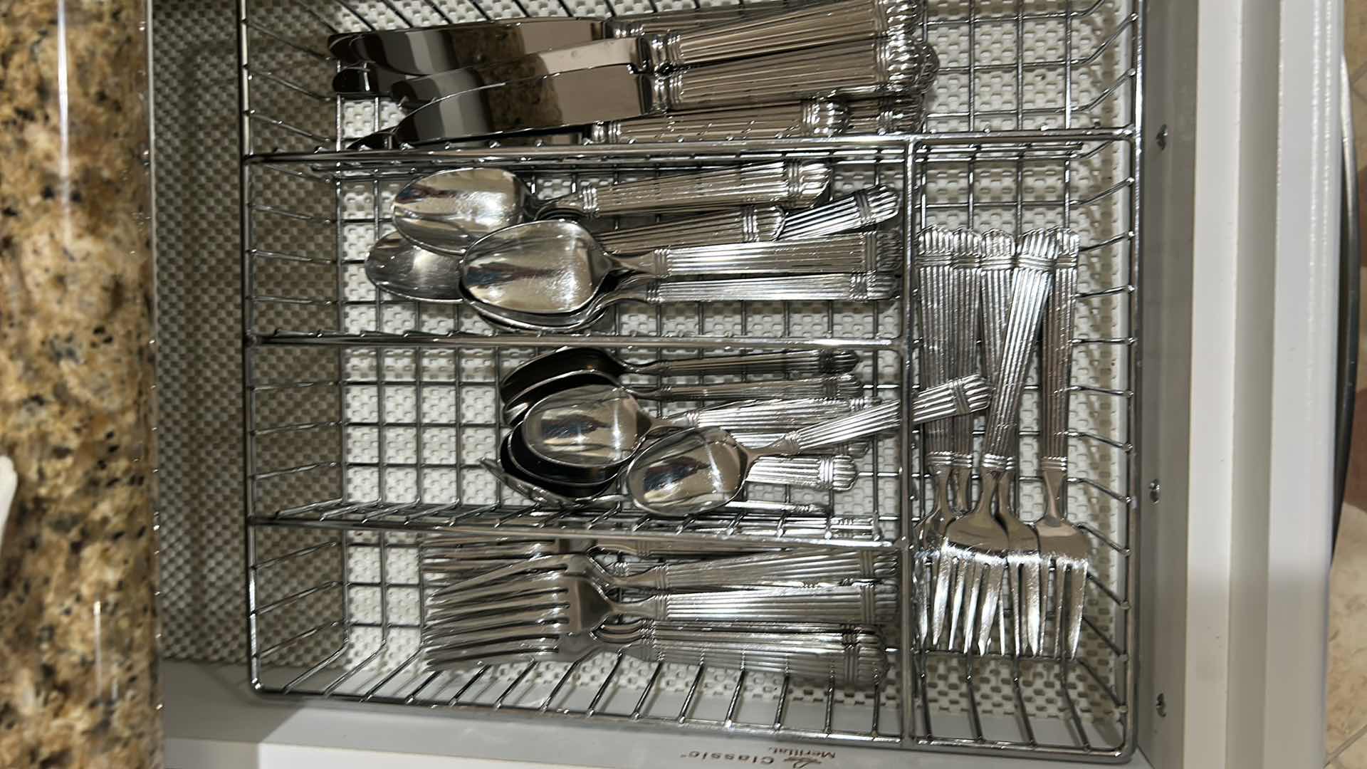 Photo 1 of ESPIRIT PATTERN BY RETRONEU FLATWARE SERVICE OF 8