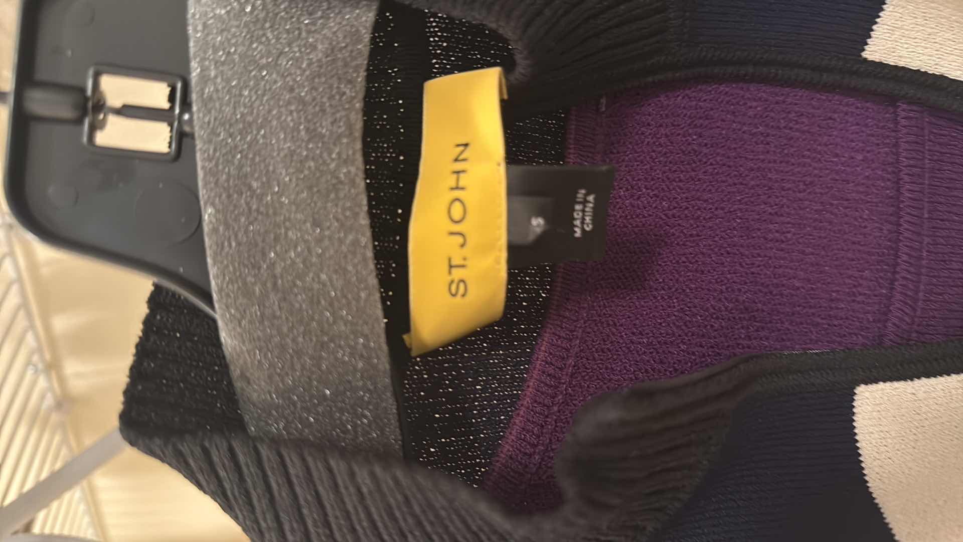 Photo 1 of ST JOHN DESIGNER KNIT ZIP UP CARDIGAN W KNIT TANK TOP (S)