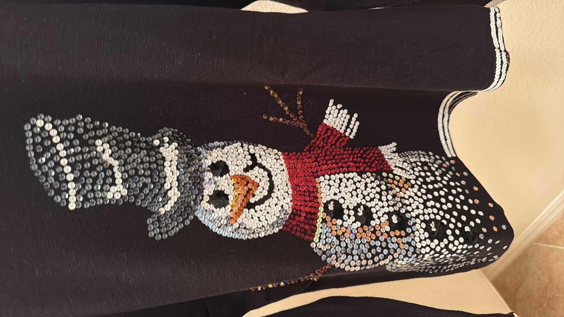 Photo 1 of MICHAEL SIMON BLACK “SNOWMAN” SWEATER (L)