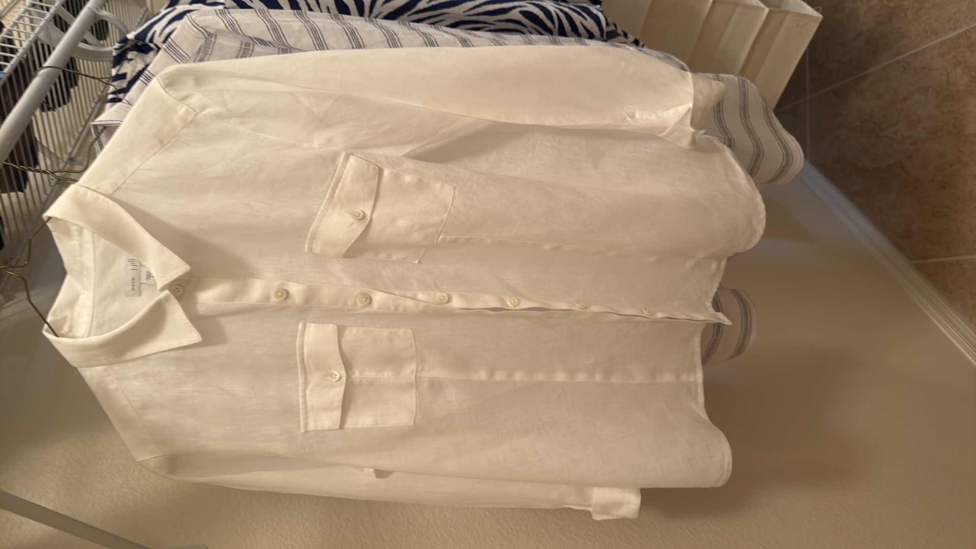 Photo 1 of 3-NAME BRAND COLLARED BUTTON UP BLOUSES (XS,S) - J JILL, GARNET HILL, TINLEY