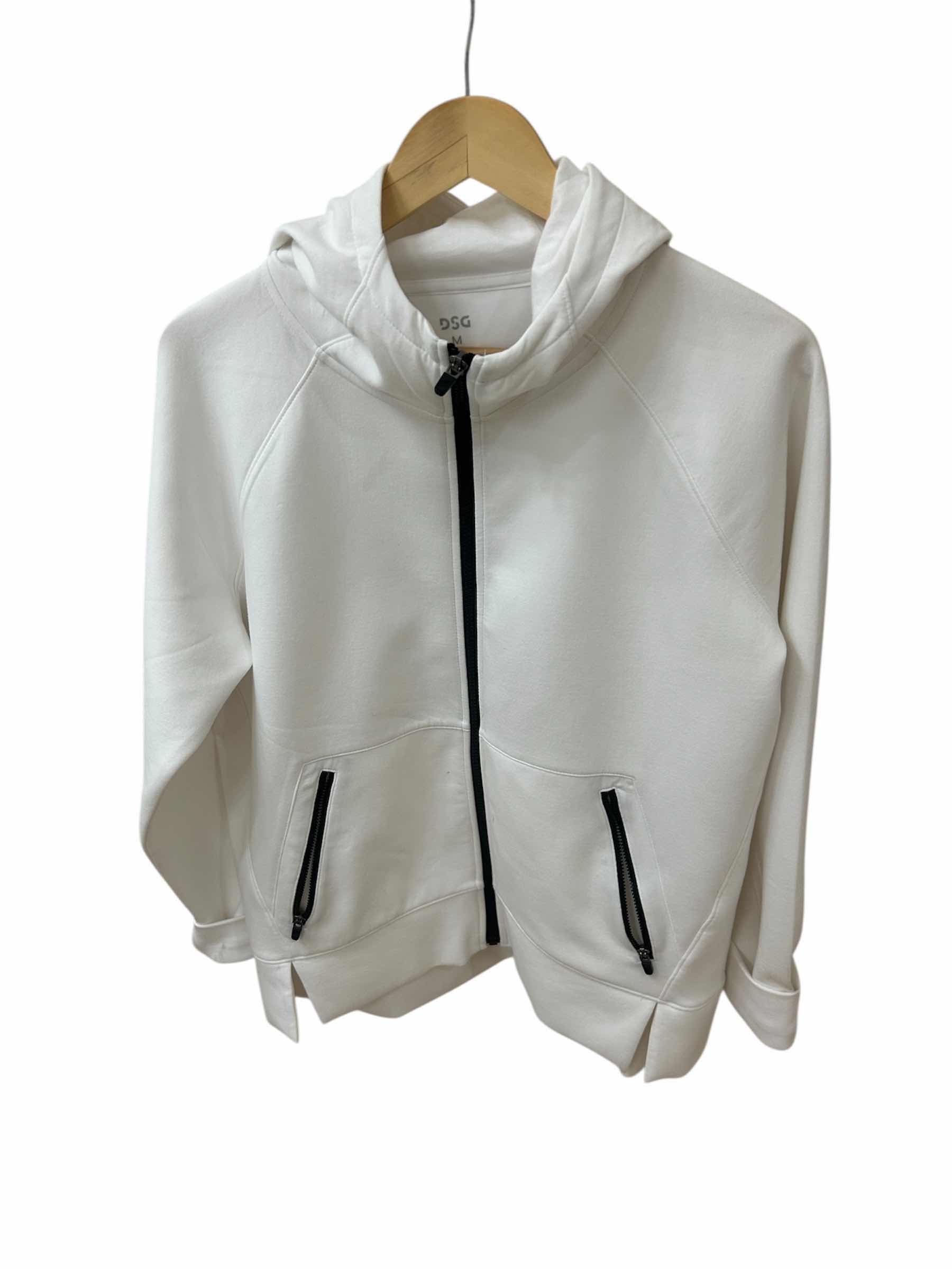 Photo 1 of DSG WHITE FULL ZIP HOODIE (SIZE M)