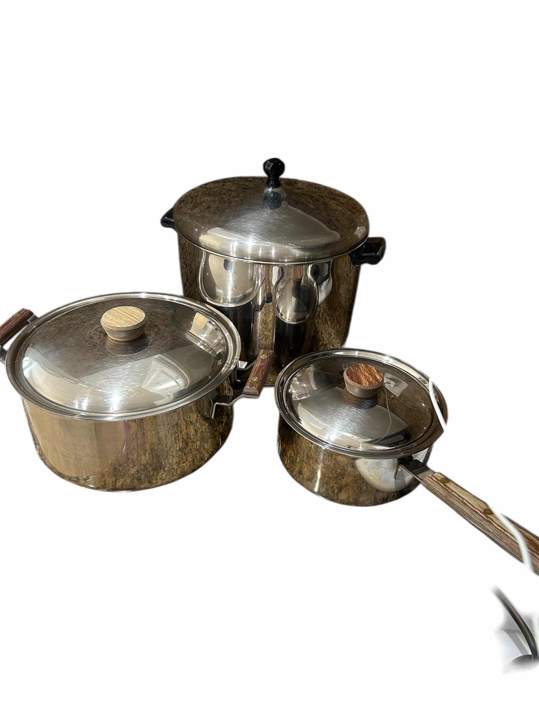 Photo 1 of 3-COVERED STOCK & SAUCE POTS