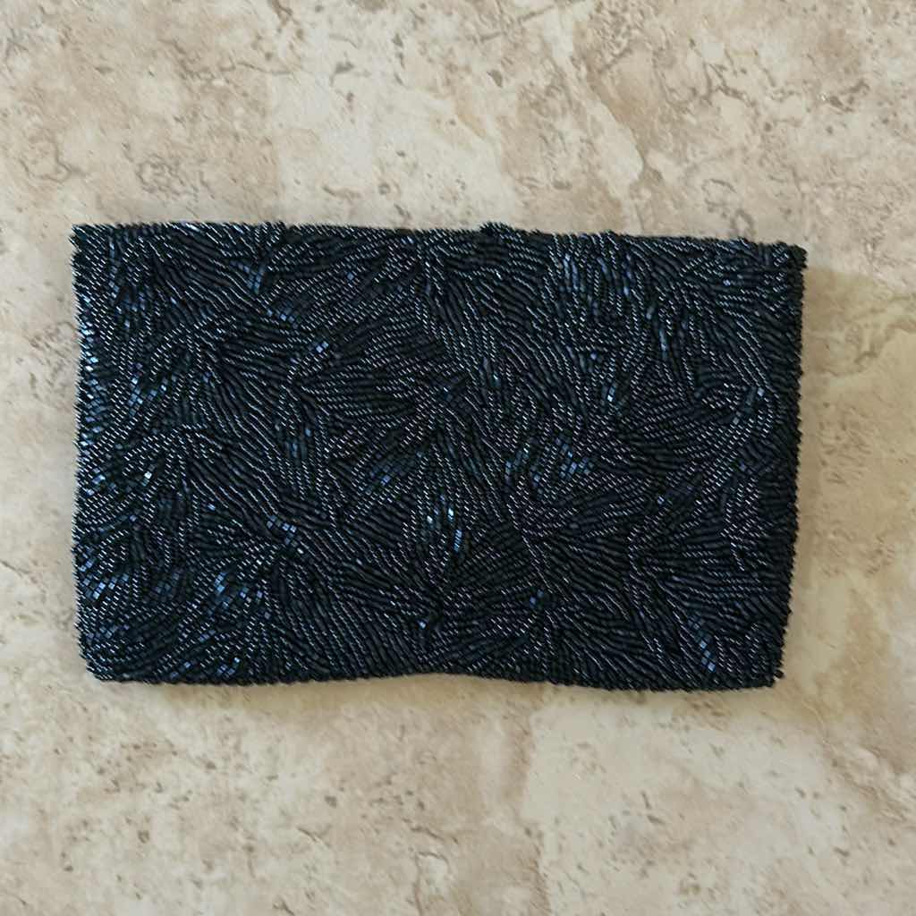 Photo 1 of BLACK BEADED CLUTCH