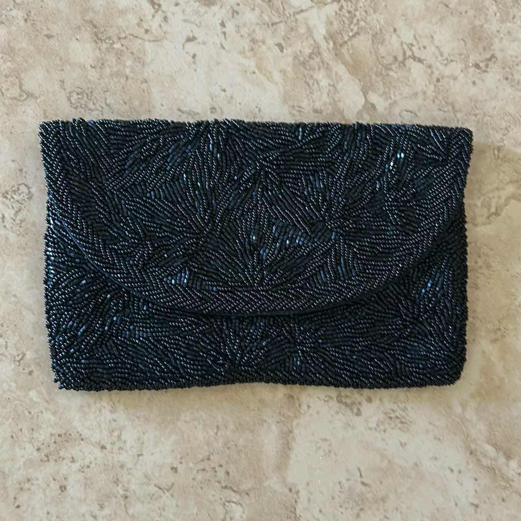 Photo 1 of BLACK BEADED CLUTCH