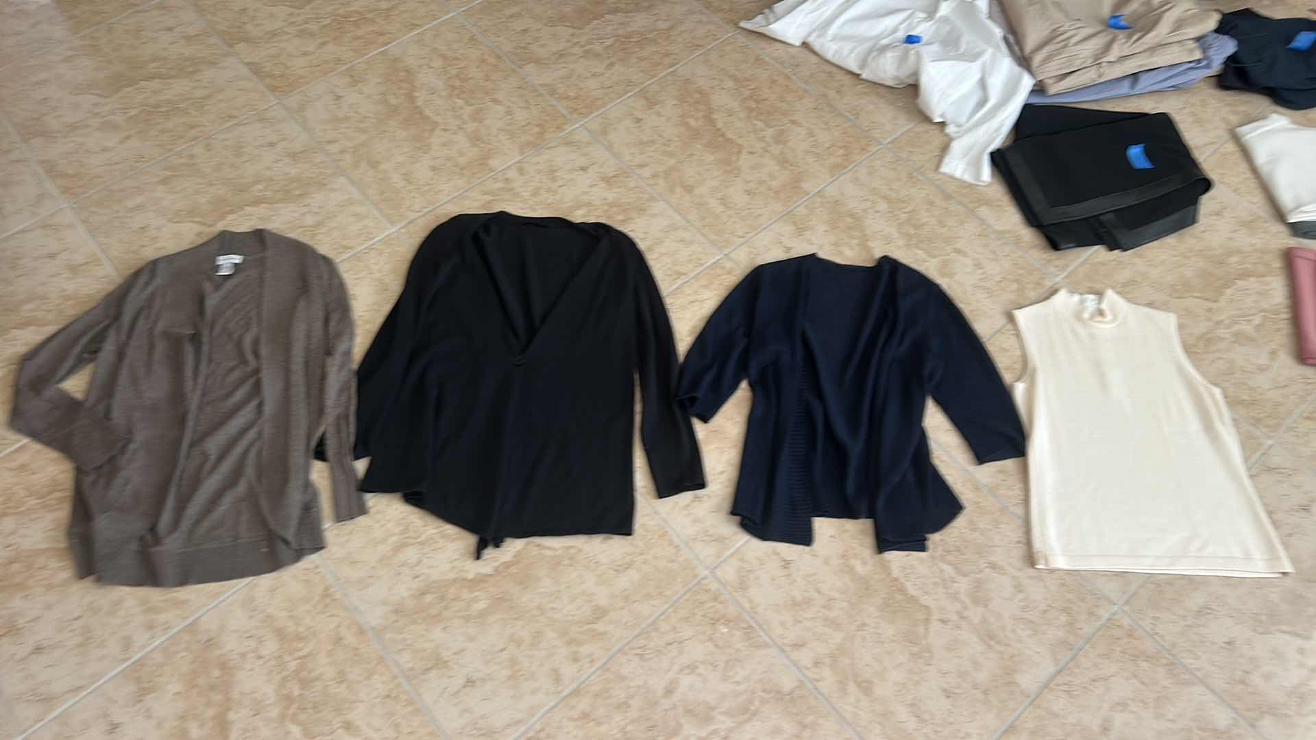 Photo 1 of CARDIGANS, SLEEVELESS TOP SIZE S/M