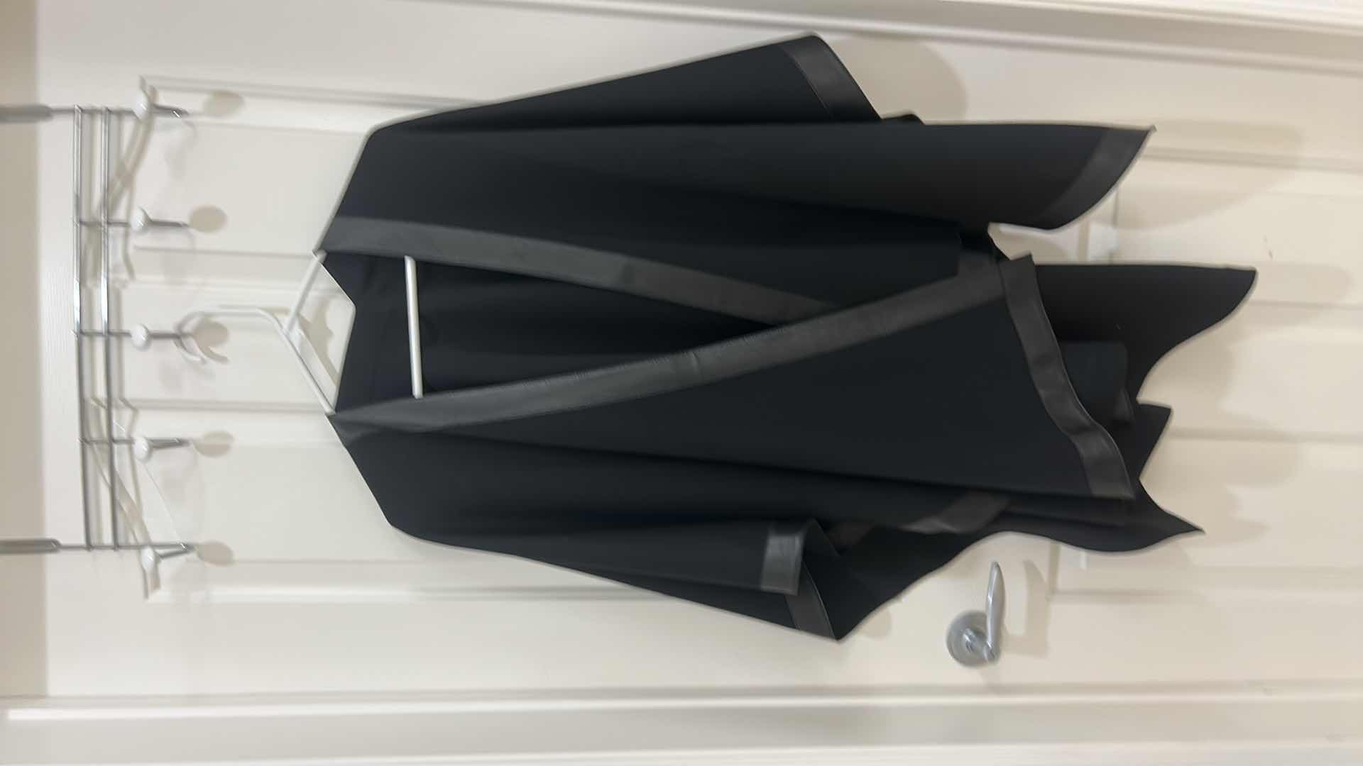 Photo 1 of BLACK CAPE WITH FAUX LEATHER TRIM