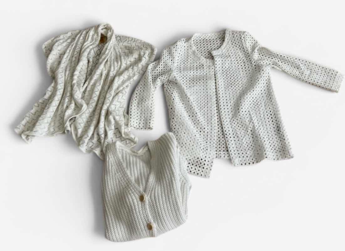 Photo 1 of 2 TOPS AND 1 BUTTON UP CARDIGAN SWEATER SIZE S/M