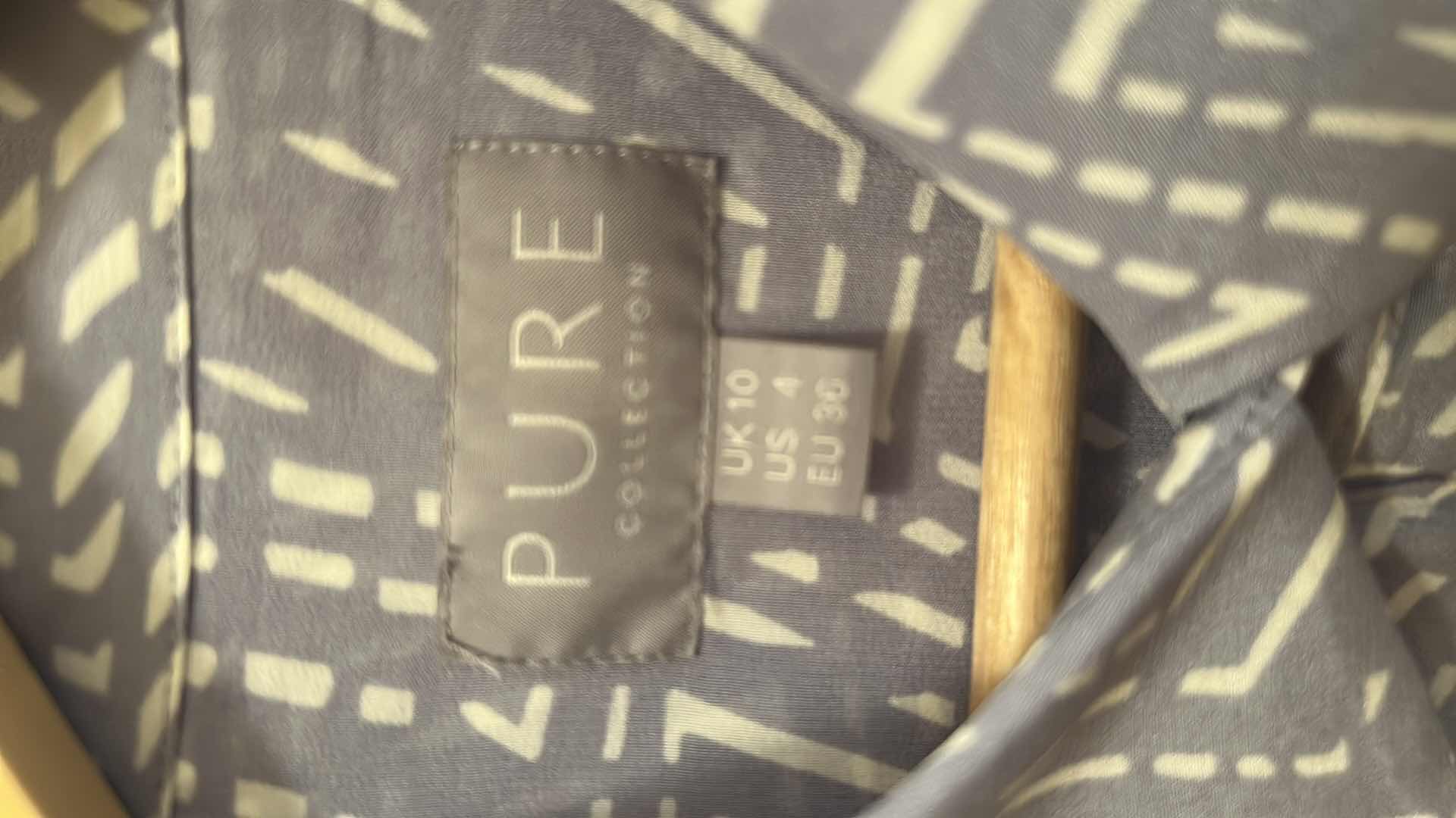 Photo 1 of ELEGANT LAVENDER SILK BUTTON DOWN BLOUSE FROM PURE COLLECTION SIZE 4