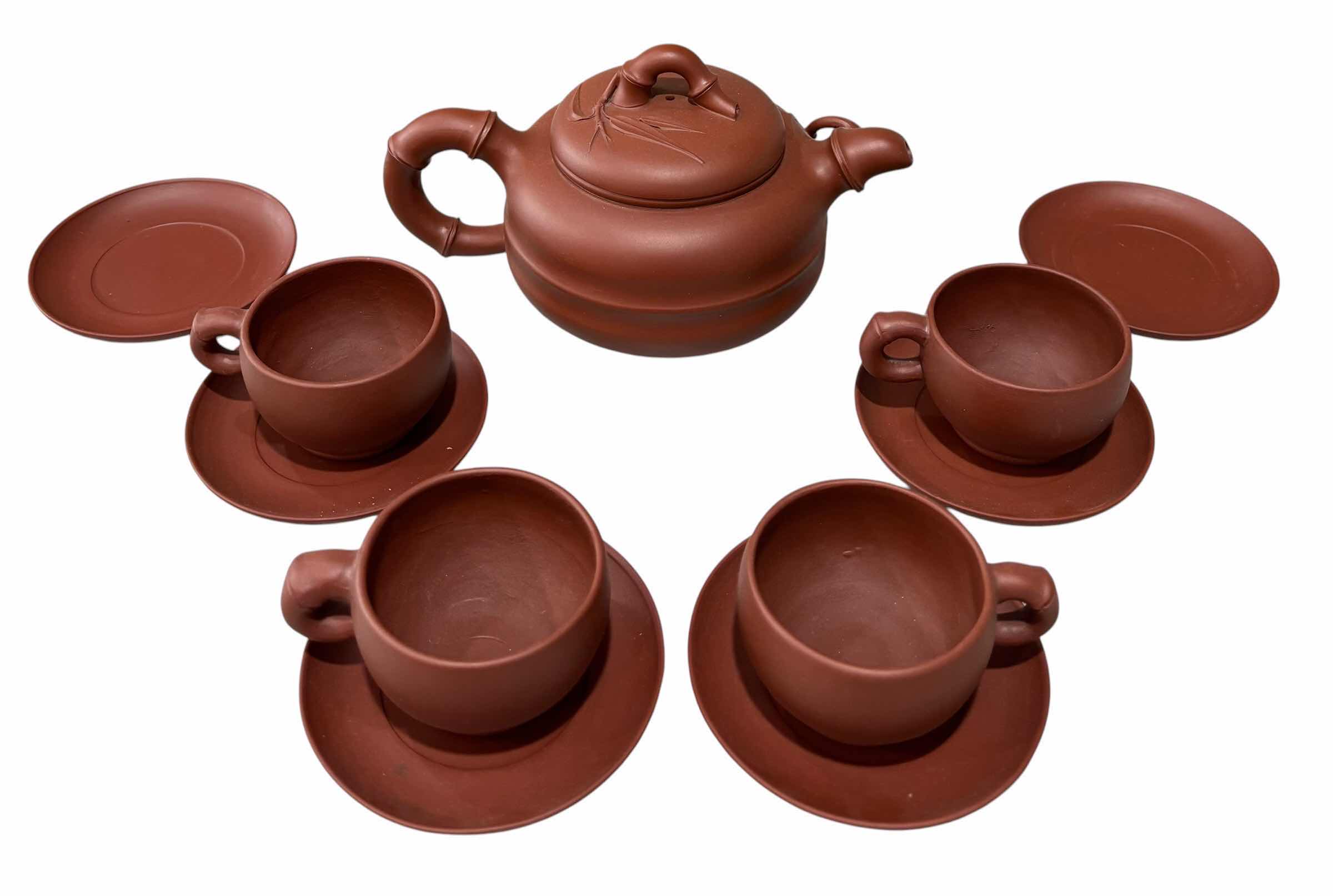 Photo 1 of CHINESE YIXING ZISHA CLAY TEA SET H4” $160
