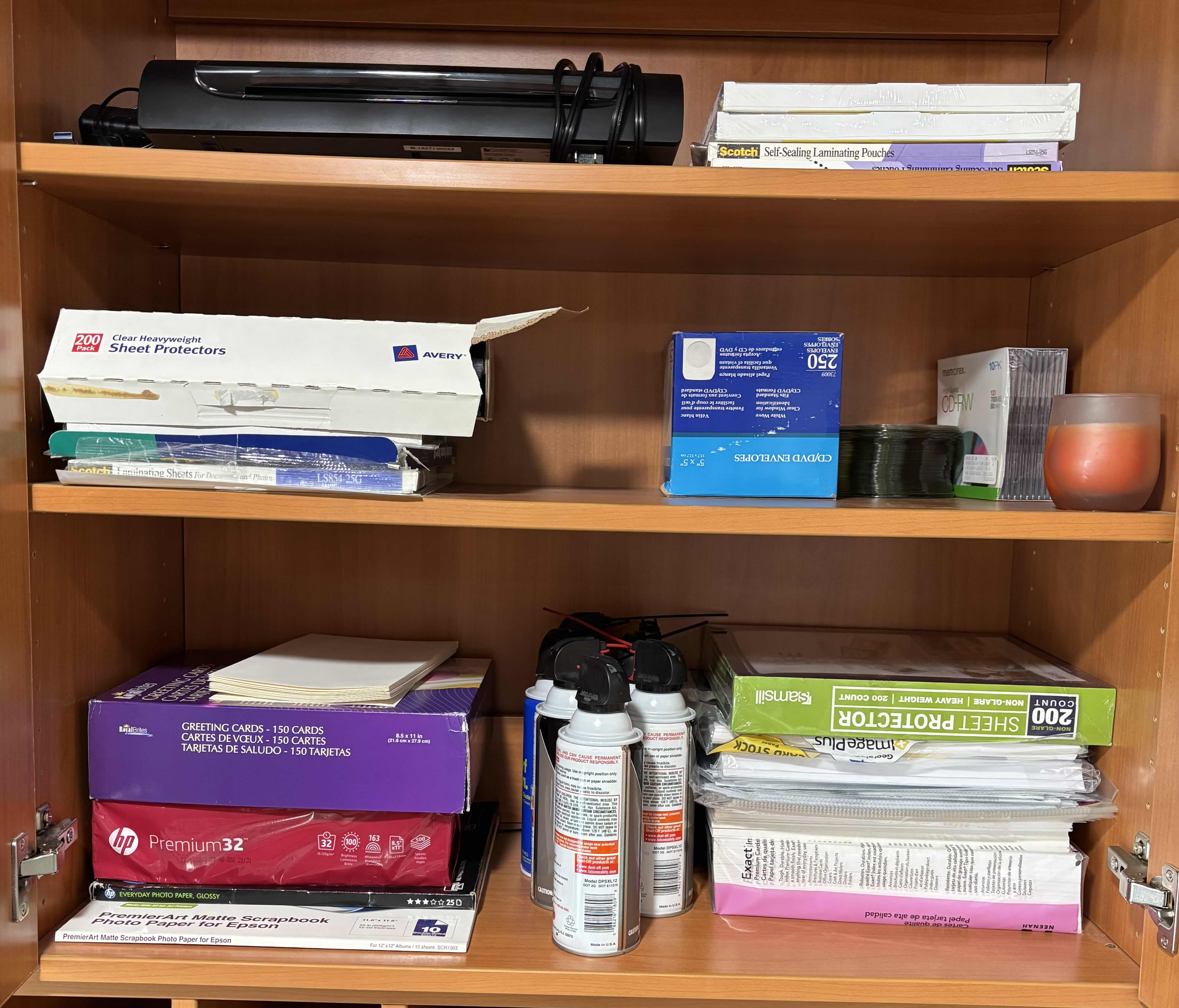 Photo 1 of CONTENTS OF OFFICE CABINET