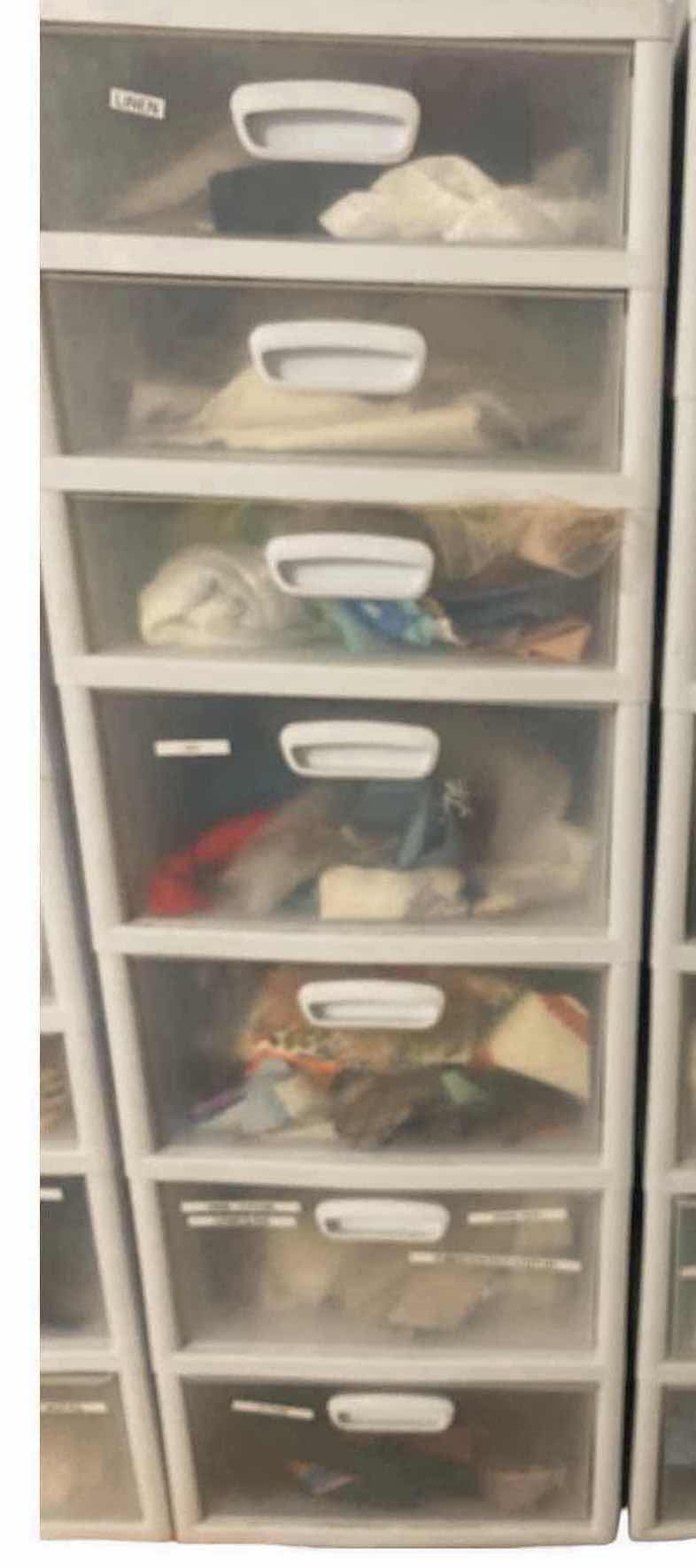 Photo 1 of SEVEN DRAWER STORAGE WITH FABRIC FOR CRAFTING