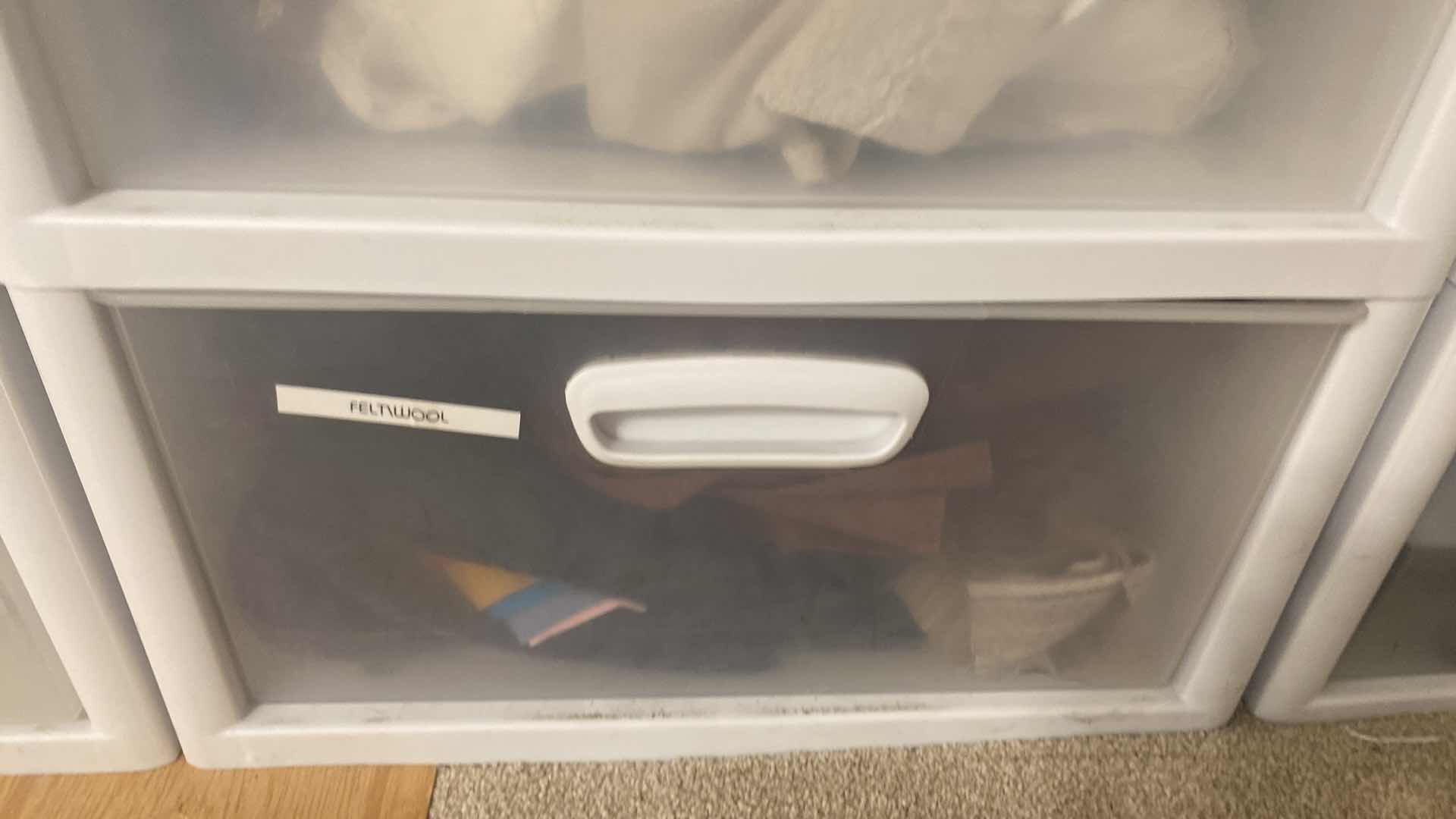 Photo 1 of SEVEN DRAWER STORAGE WITH FABRIC FOR CRAFTING