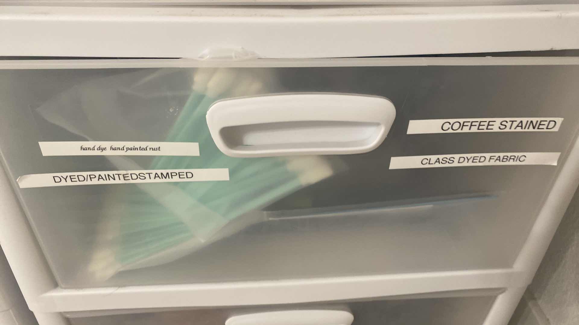 Photo 1 of SEVEN DRAWER STORAGE WITH FABRIC & YARN FOR CRAFTING