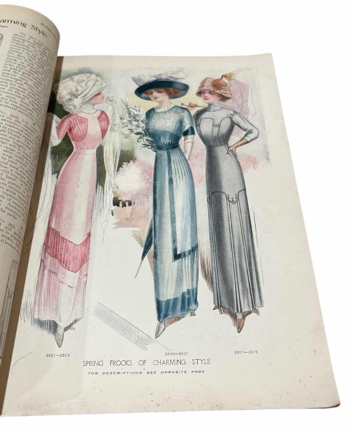 Photo 1 of ORIGINAL VINTAGE MCCALL’S MAGAZINE DATED APRIL 1911 8.5”X11”