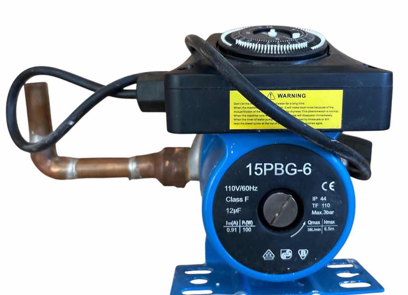 View 1 of 15PBG-6 HOT WATER RECIRCULATION PUMP WITH 24-HOUR TIMER