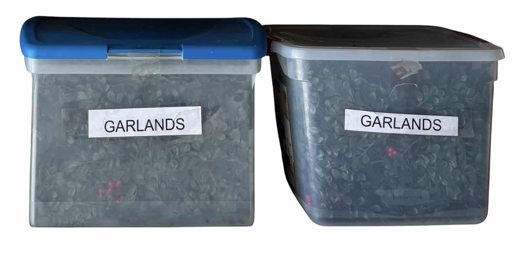 Photo 1 of CONTAINERS OF CHRISTMAS GARLAND (3)