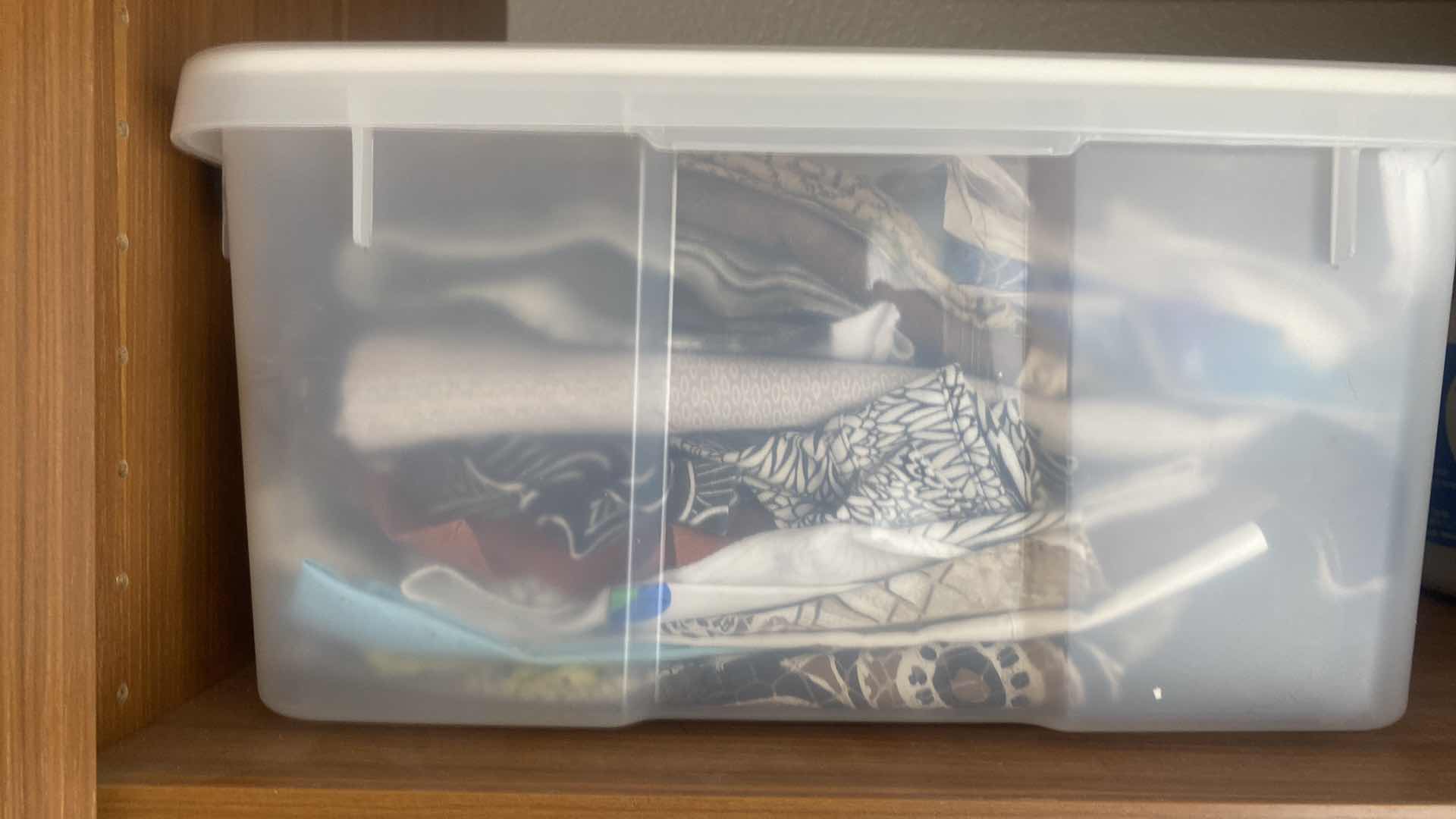 Photo 1 of CONTENTS OF CABINET ASSORTED FABRIC FOR CRAFTS
