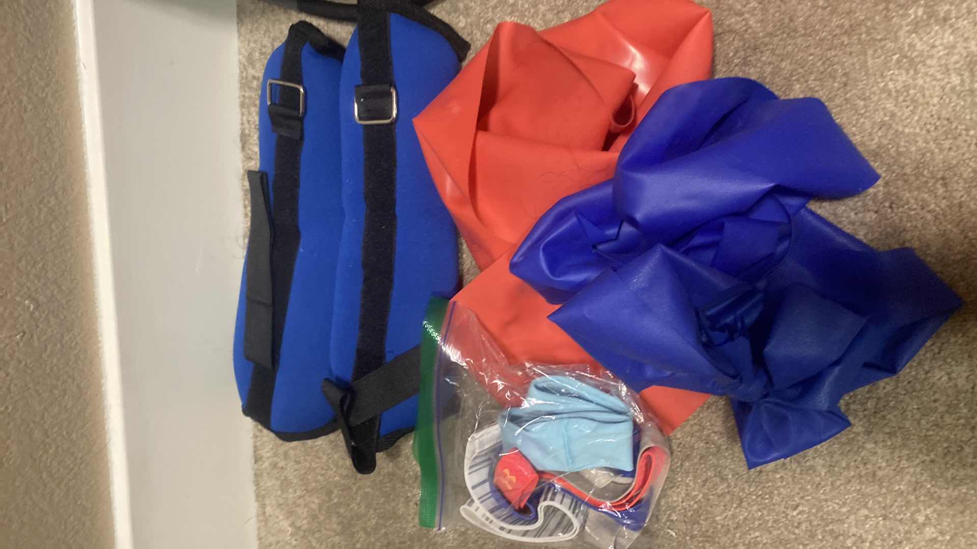 Photo 1 of FITNESS ITEMS-POSTURE BRACE WEIGHTS GLOVES & GOGGLES