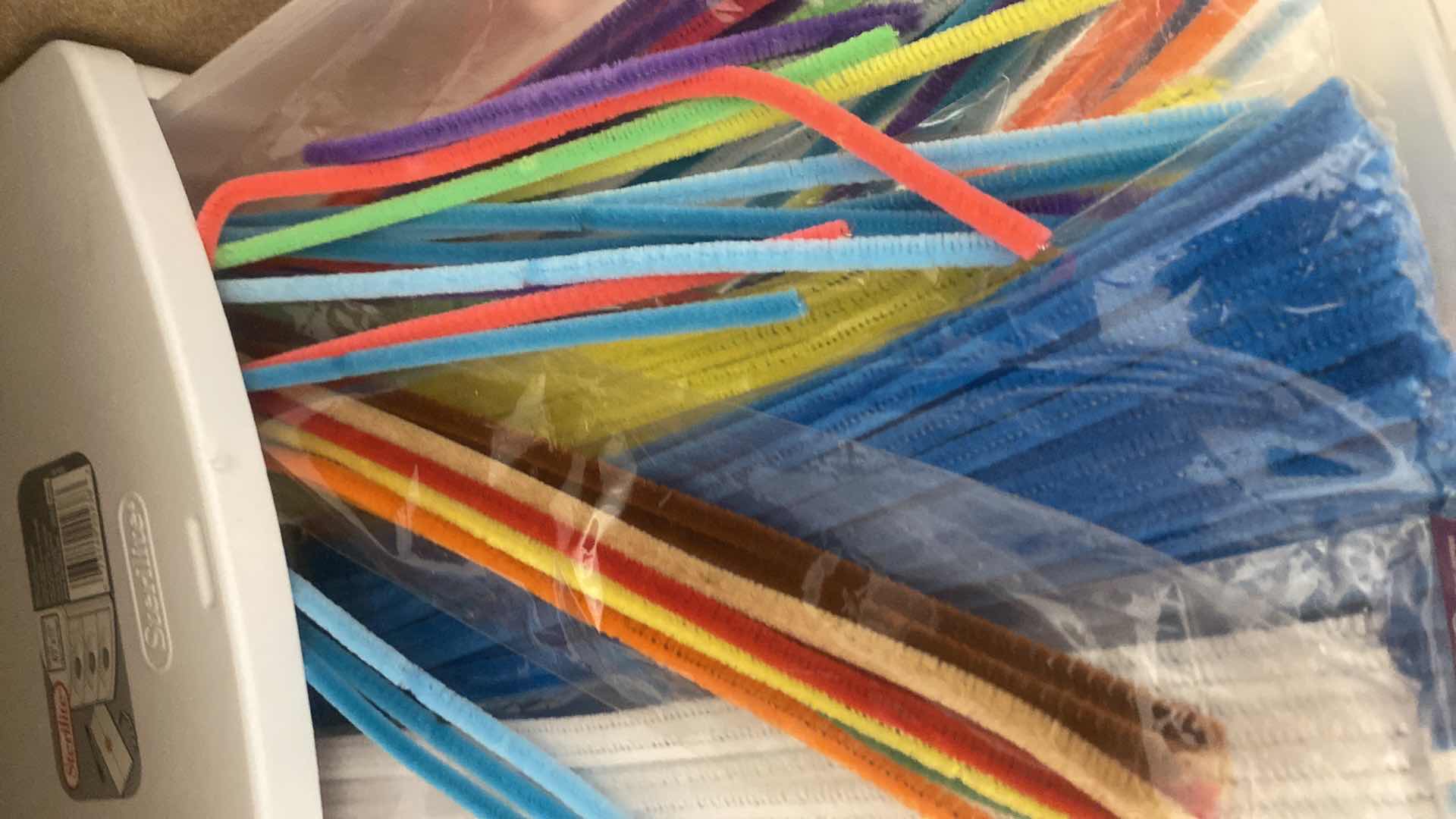 Photo 1 of CONTENTS OF CABINET CRAFTING SUPPLIES FABRIC & LACE TRIM