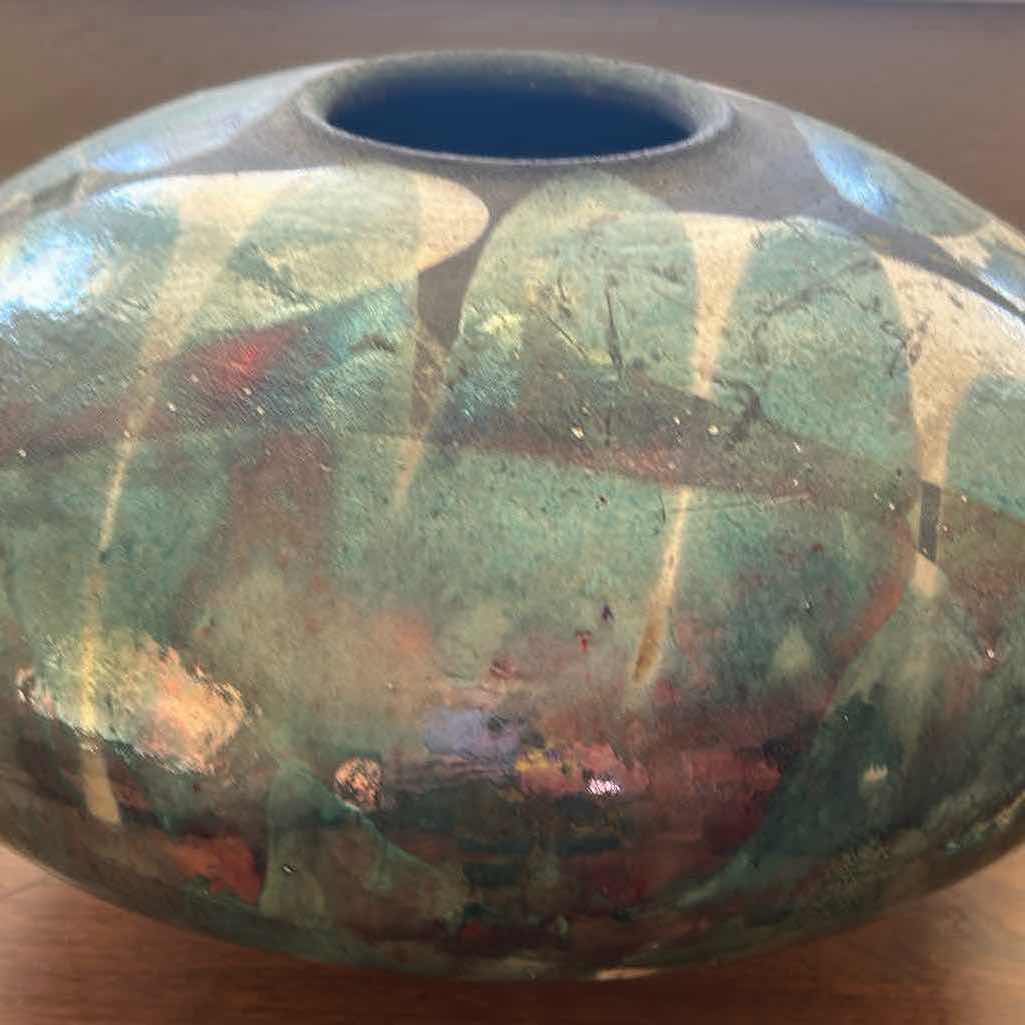Photo 1 of STUDIO POTTERY RAKU FIRING POTTERY 19" WIDE