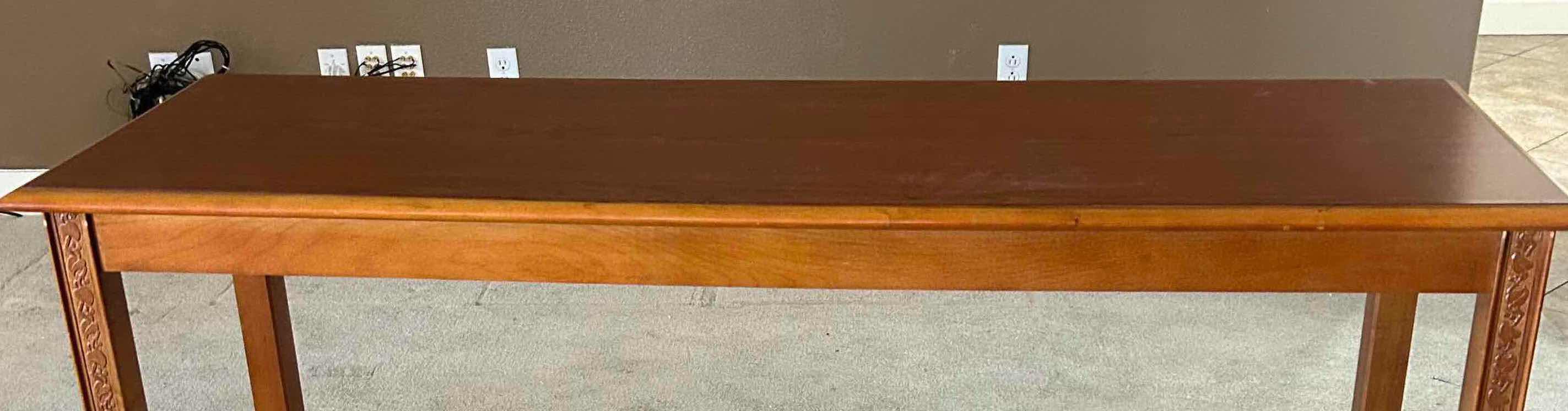 Photo 1 of MID CENTURY MODERN CONSOLE TABLE 54" X 18" H 34"