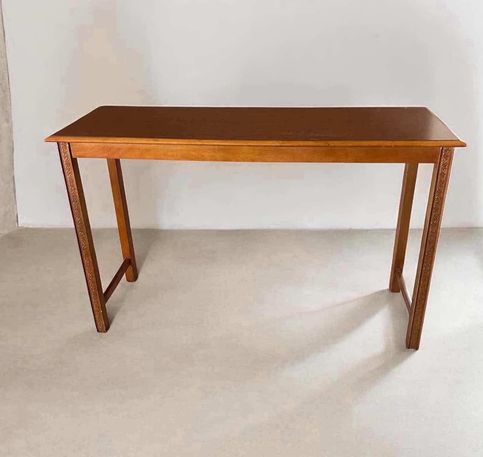 Photo 1 of MID CENTURY MODERN CONSOLE TABLE 54" X 18" H 34"
